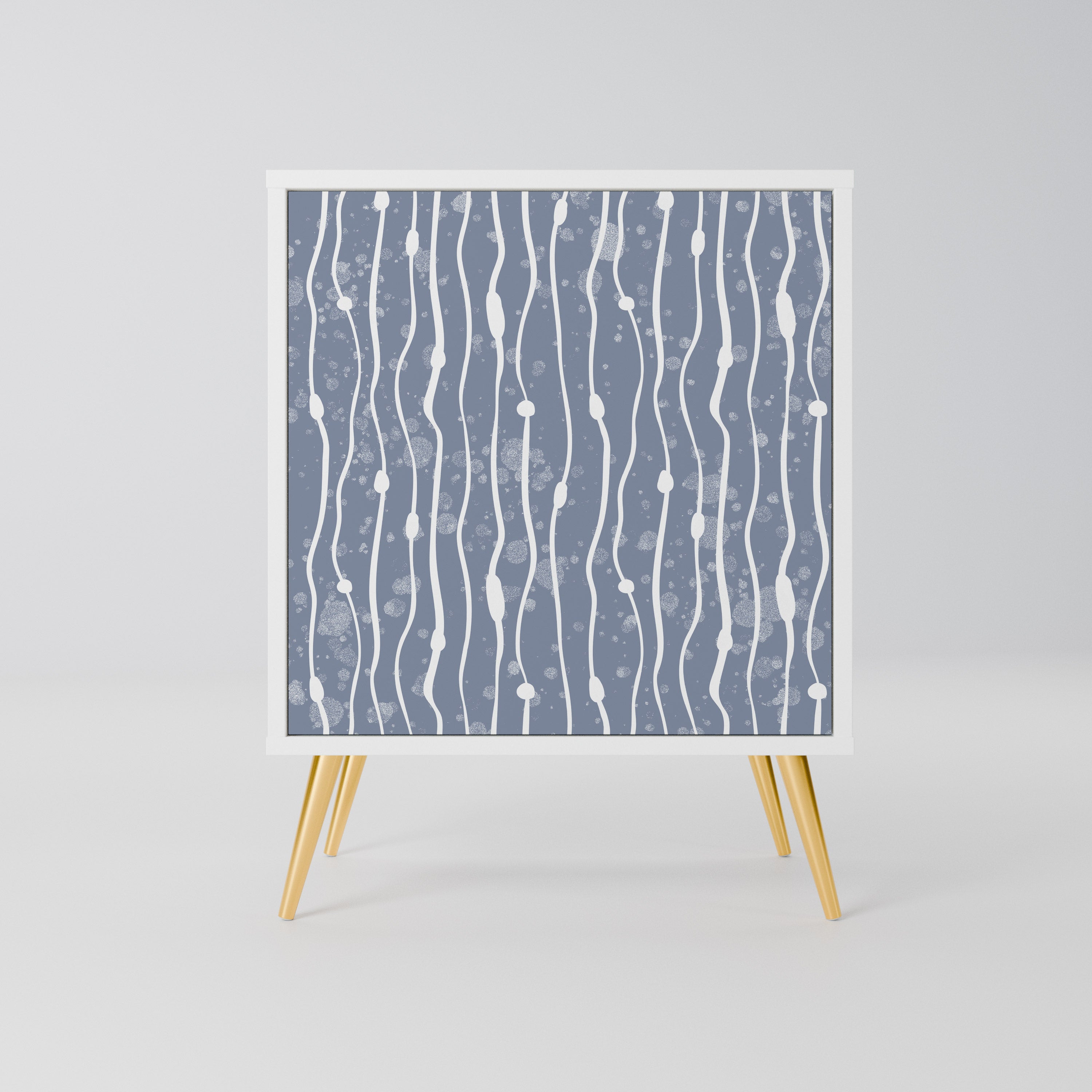 GRAPHITE RAIN Komoda 1-drzwiowa korpus Biały