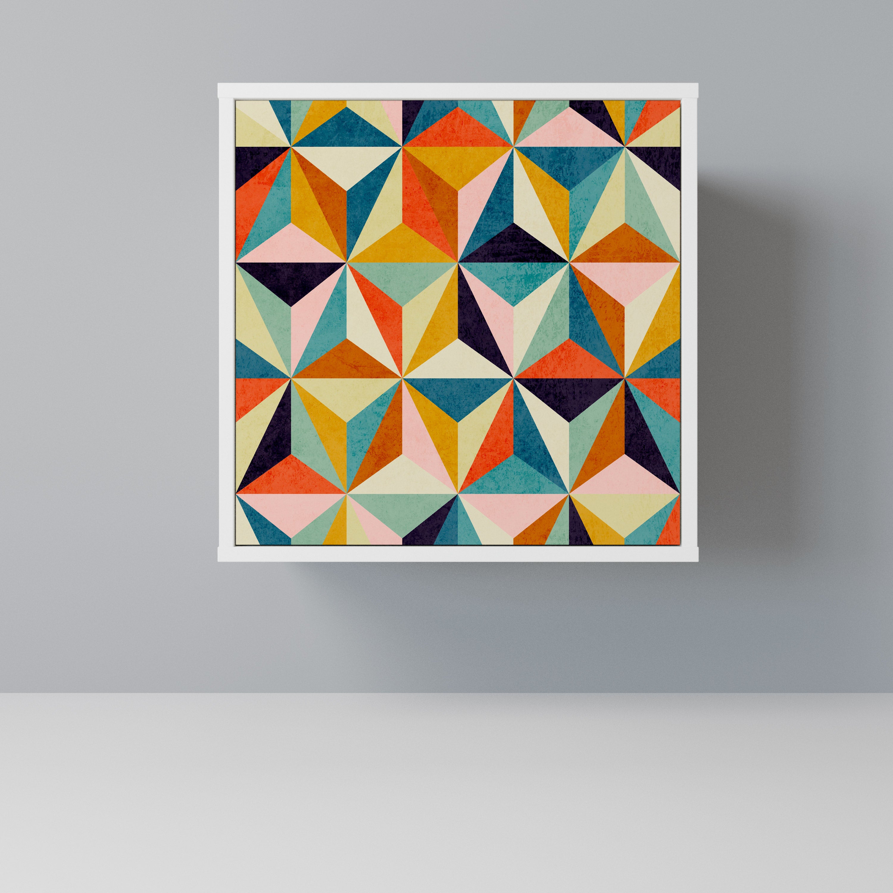 TESSELATE TREASURES Komoda 1-drzwiowa korpus Biały
