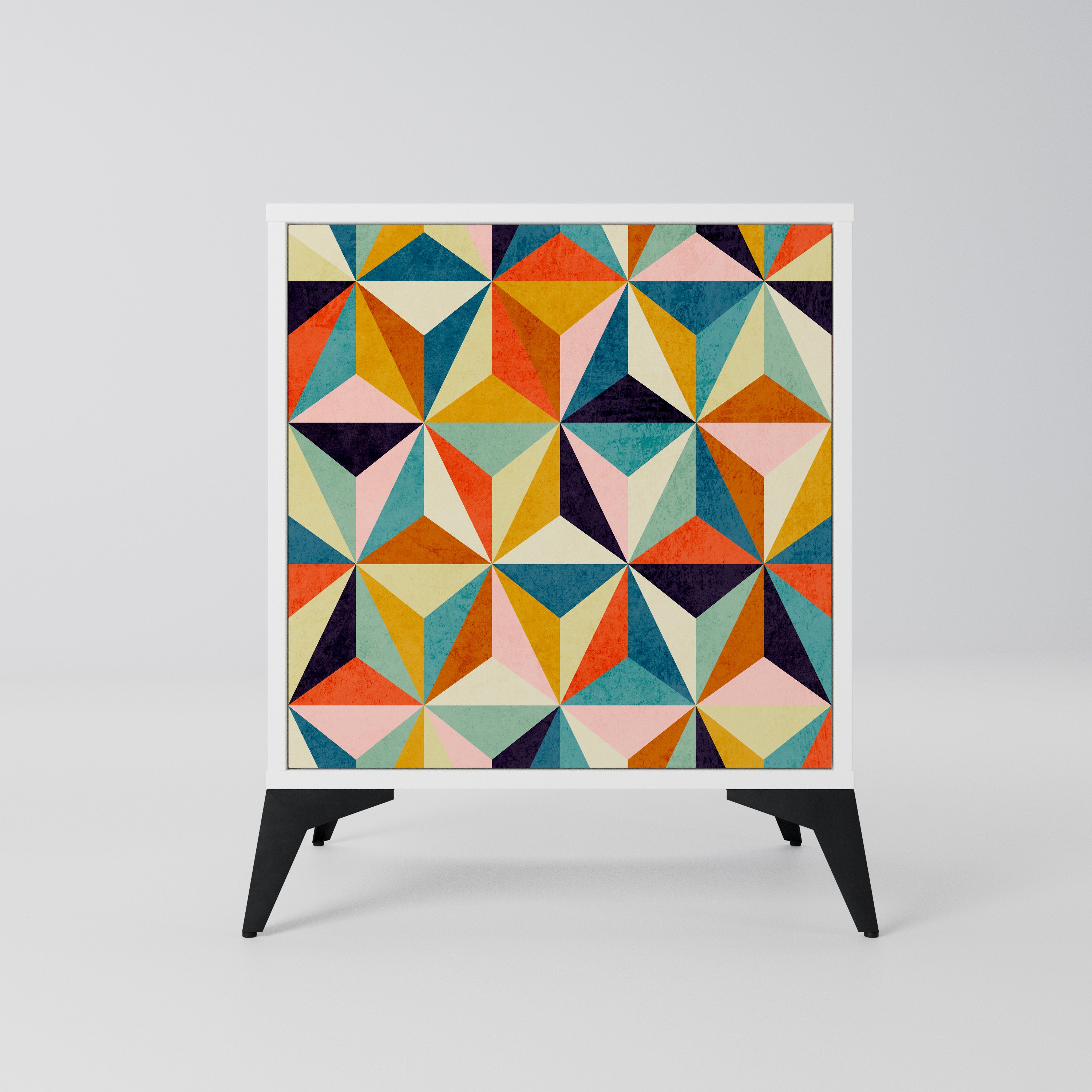 TESSELATE TREASURES Komoda 1-drzwiowa korpus Biały