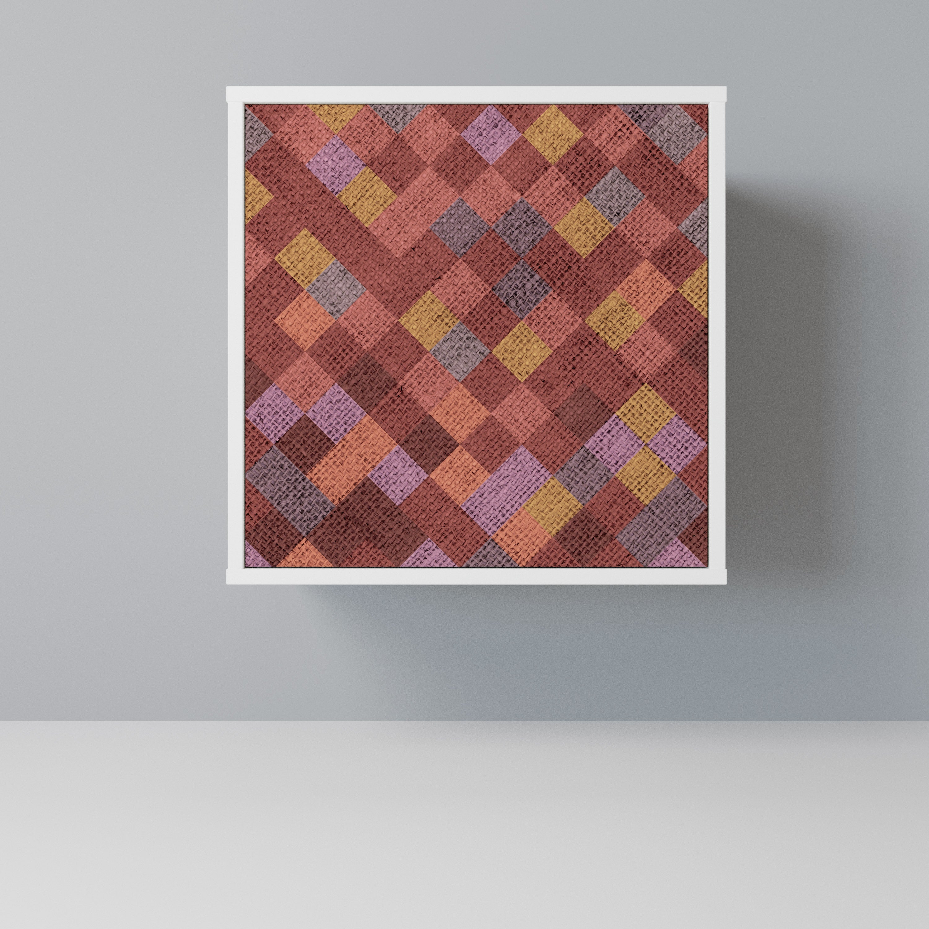 PAINTED SQUARES Komoda 1-drzwiowa korpus Biały