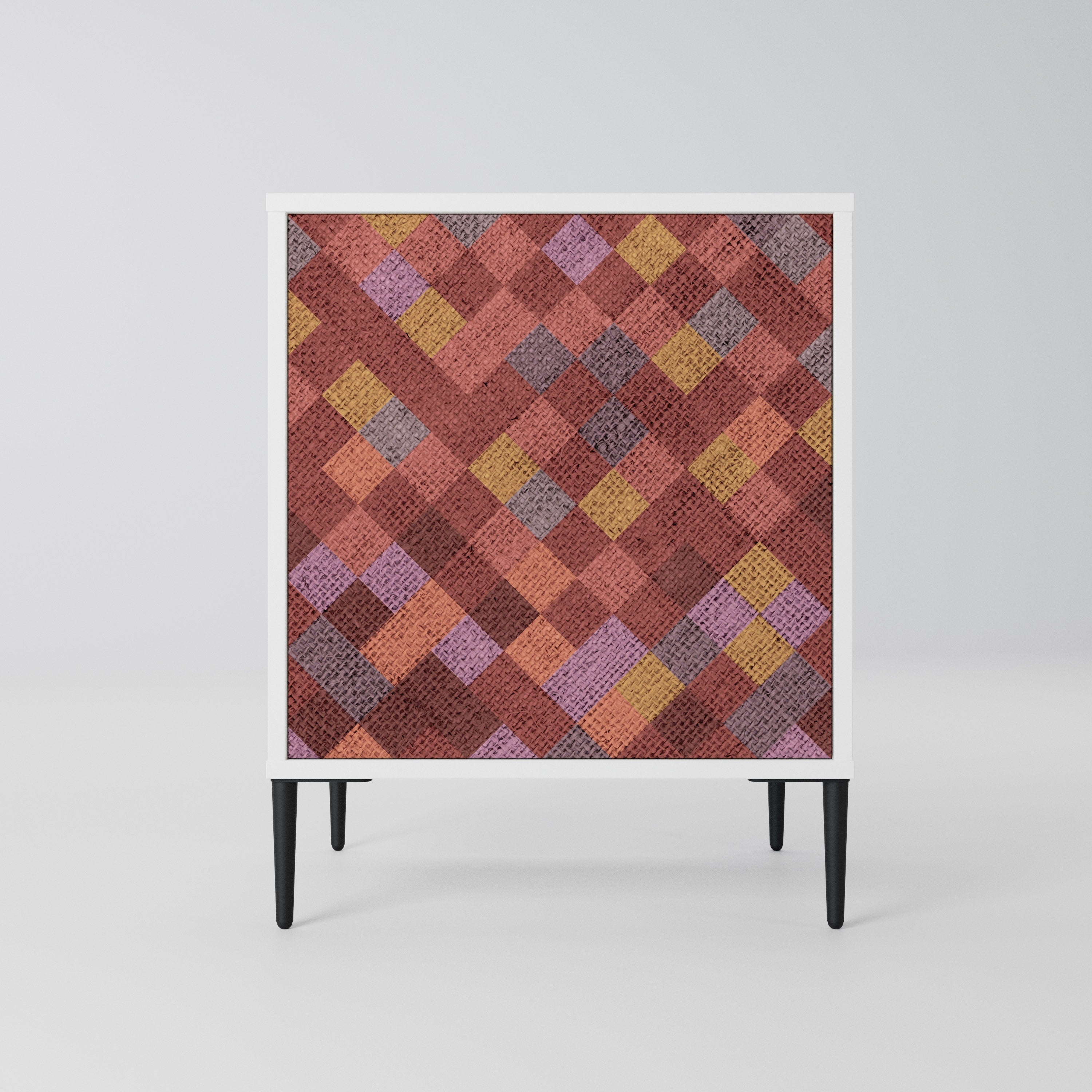 PAINTED SQUARES Komoda 1-drzwiowa korpus Biały