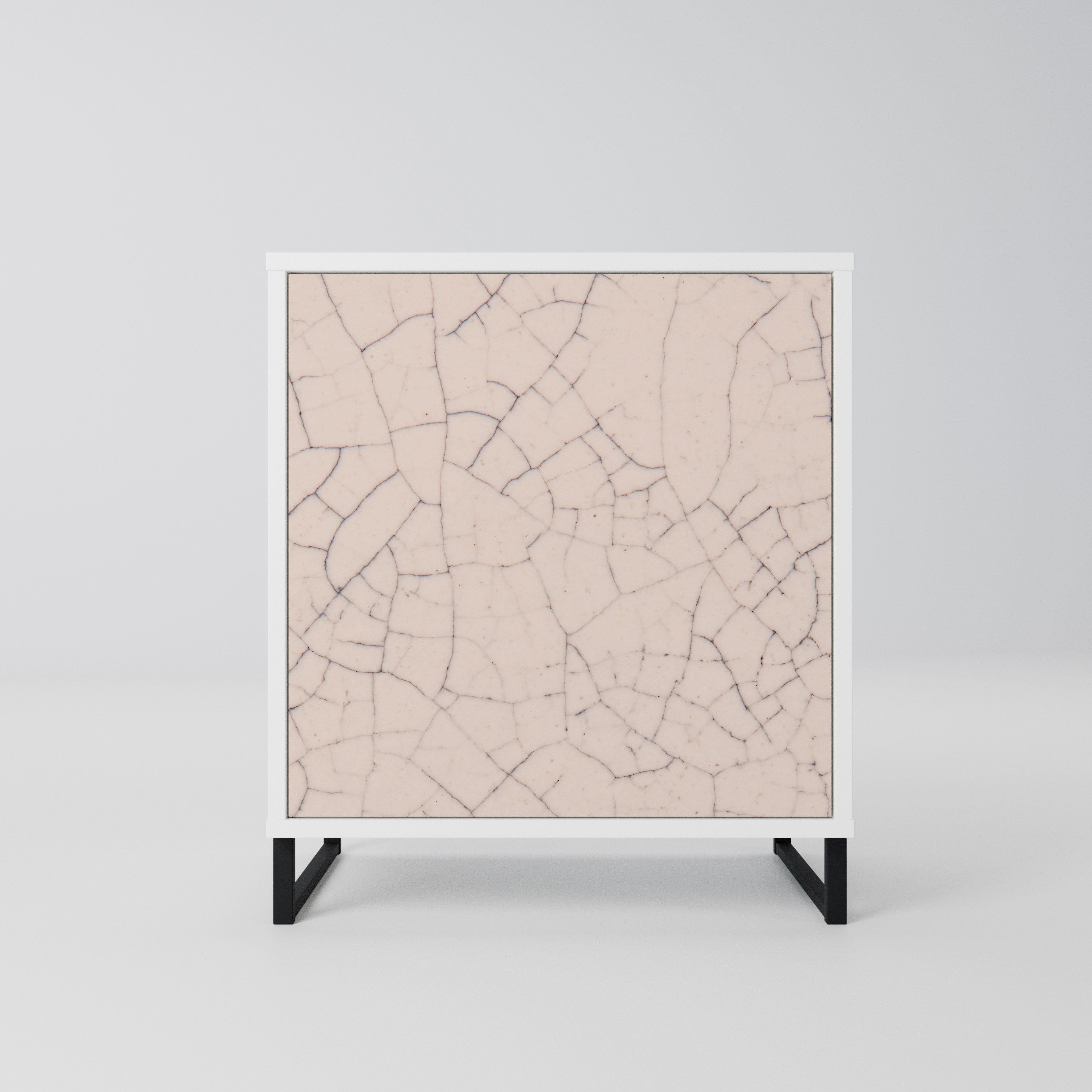CERAMIC TEXTURE Komoda 1-drzwiowa korpus Biały