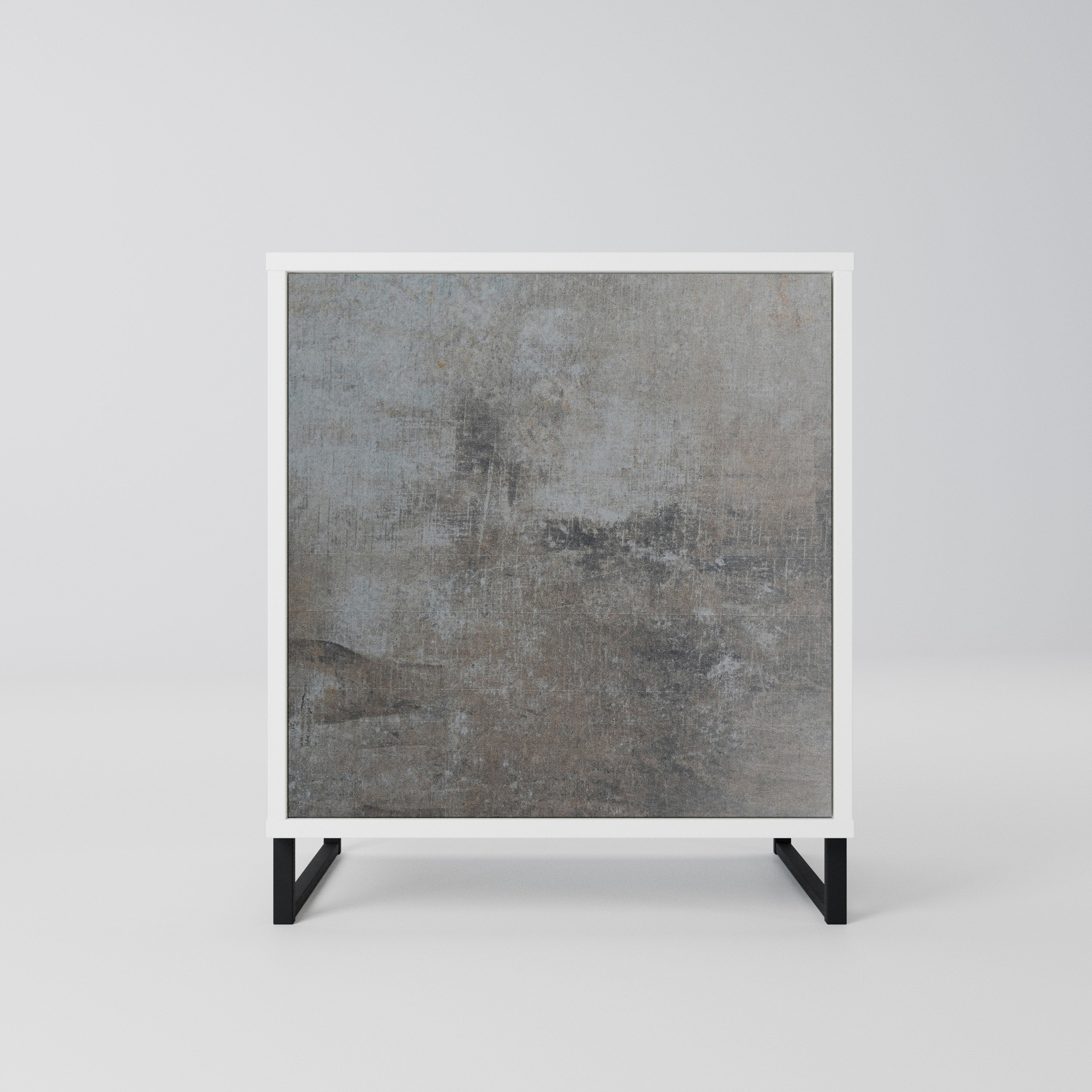 CONCRETE WALL Komoda 1-drzwiowa korpus Biały