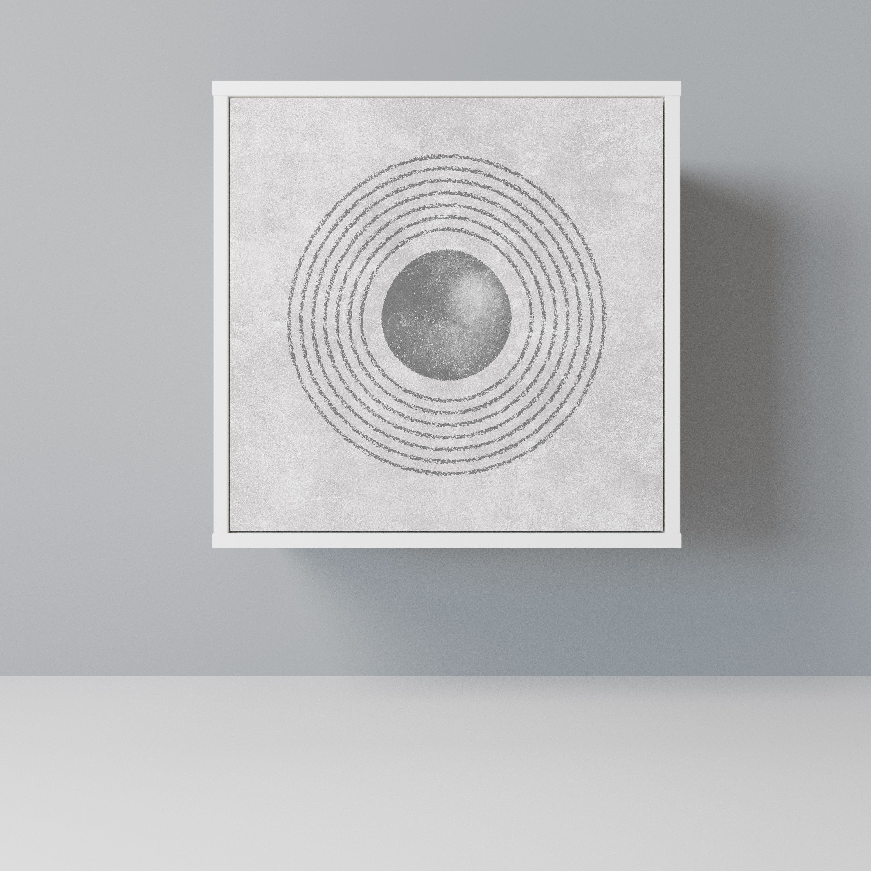 SOLID CIRCLES Komoda 1-drzwiowa korpus Biały