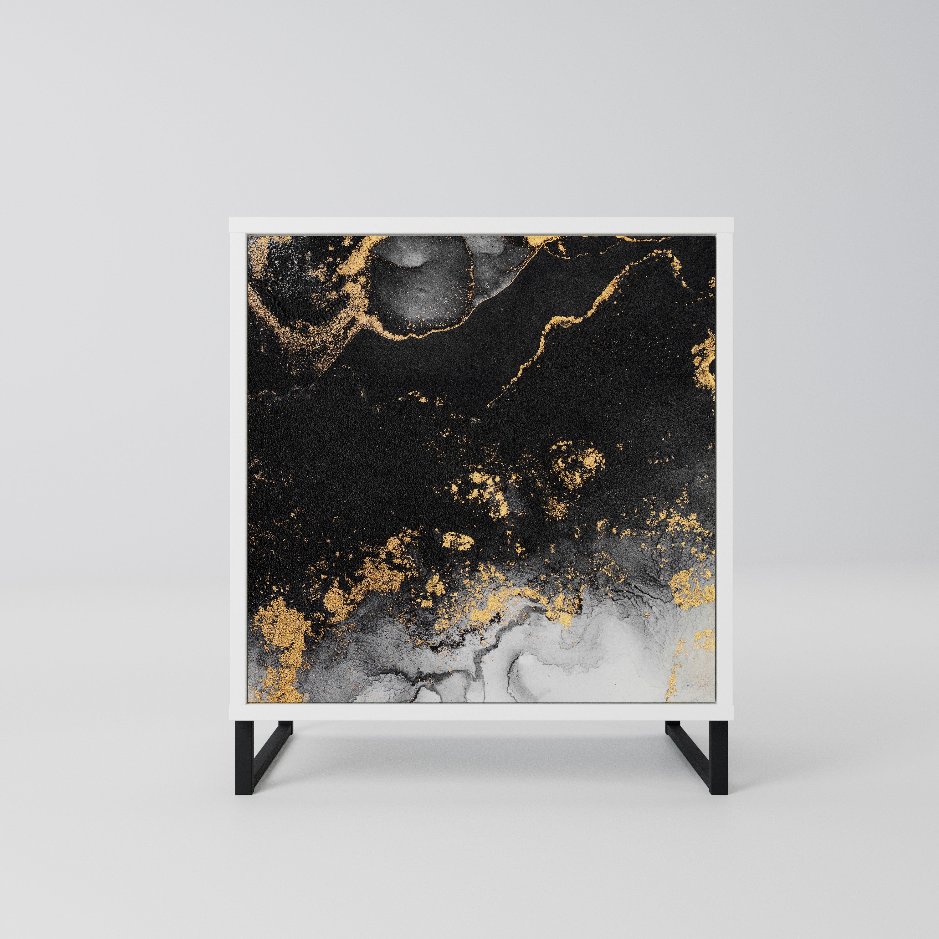 MARBLE OF TOMMORROW Komoda 1-drzwiowa korpus Biały