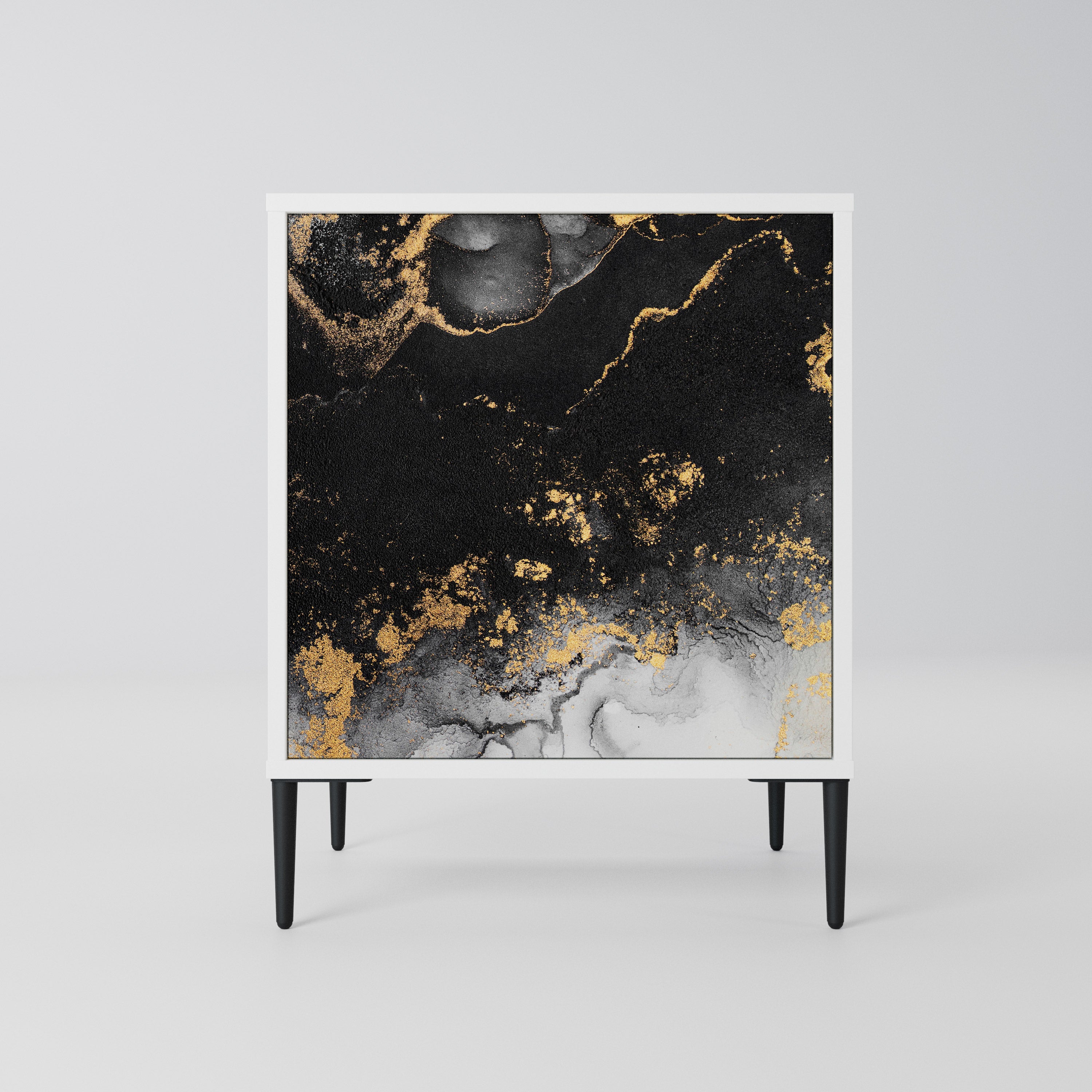 MARBLE OF TOMMORROW Komoda 1-drzwiowa korpus Biały