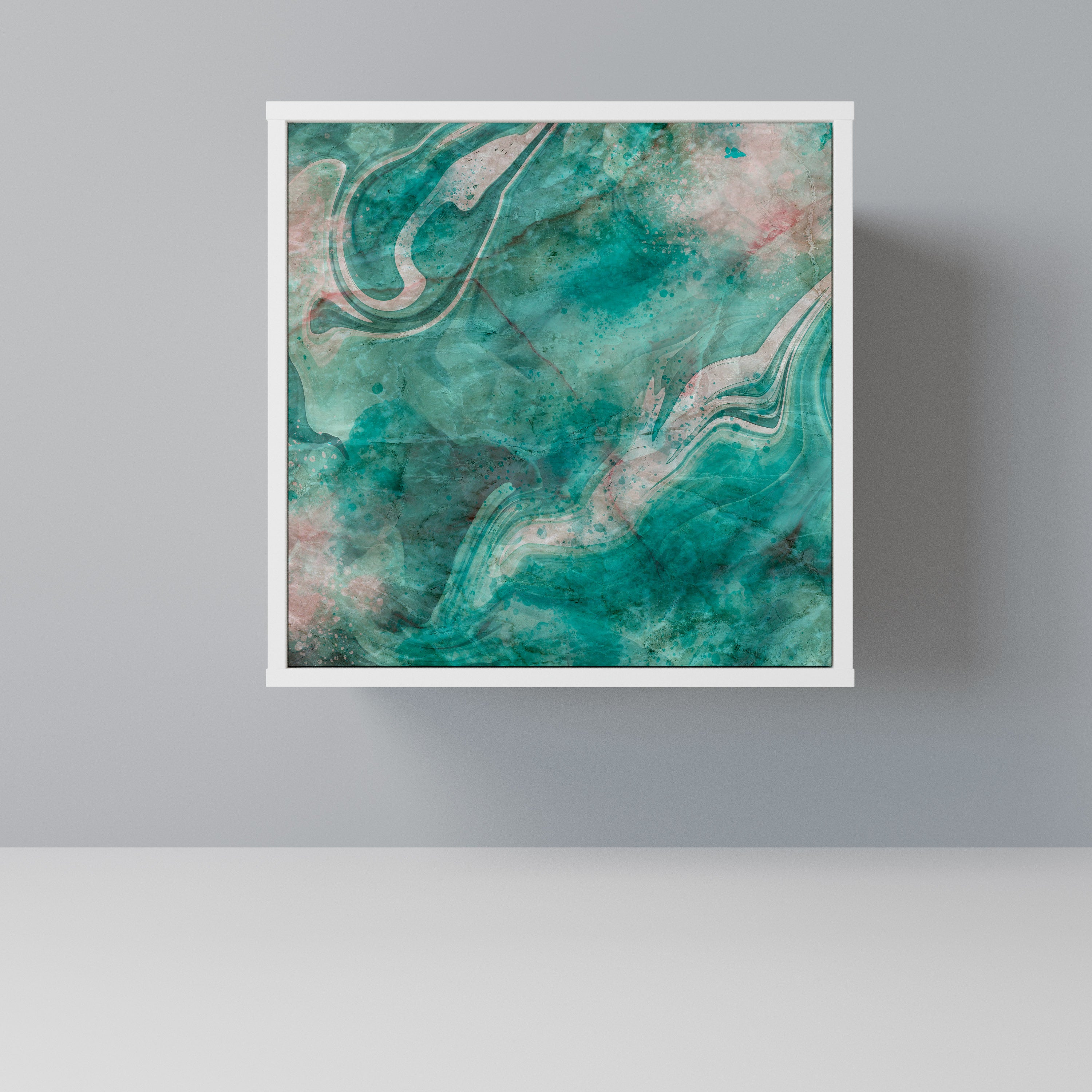 ABSTRACT ALCHEMY Komoda 1-drzwiowa korpus Biały