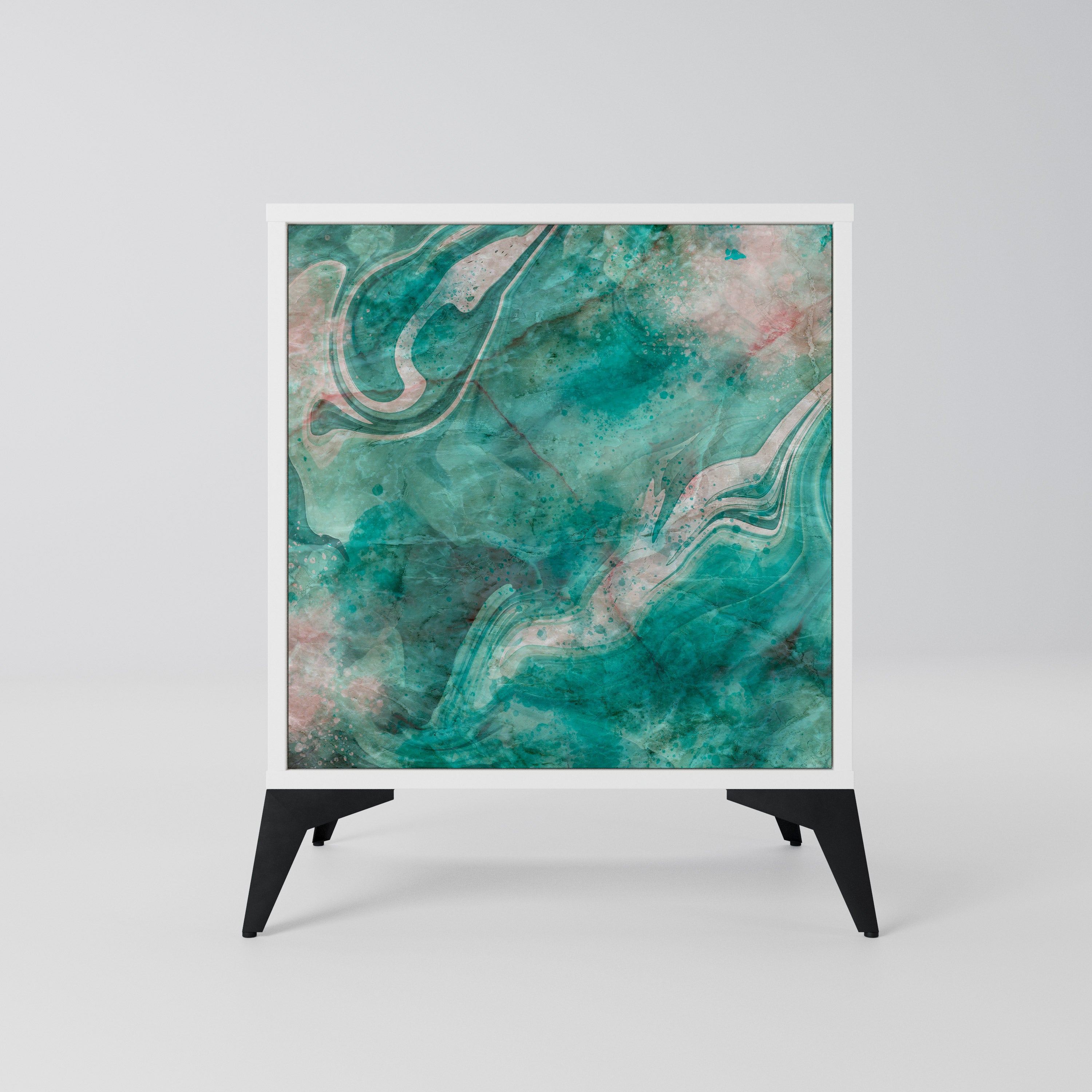 ABSTRACT ALCHEMY Komoda 1-drzwiowa korpus Biały