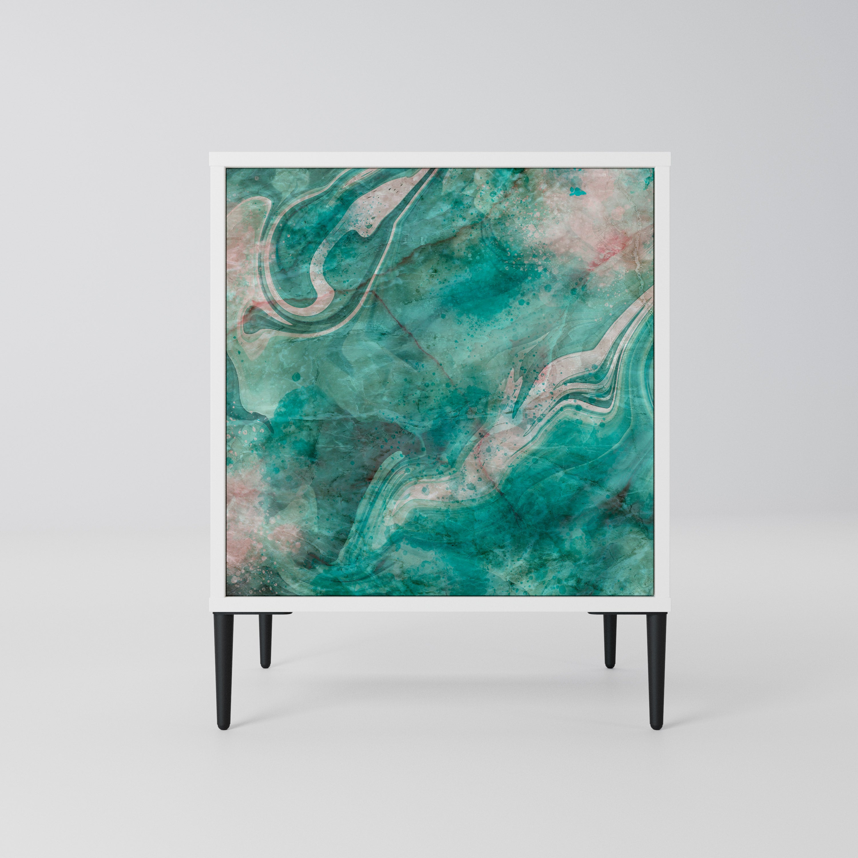 ABSTRACT ALCHEMY Komoda 1-drzwiowa korpus Biały