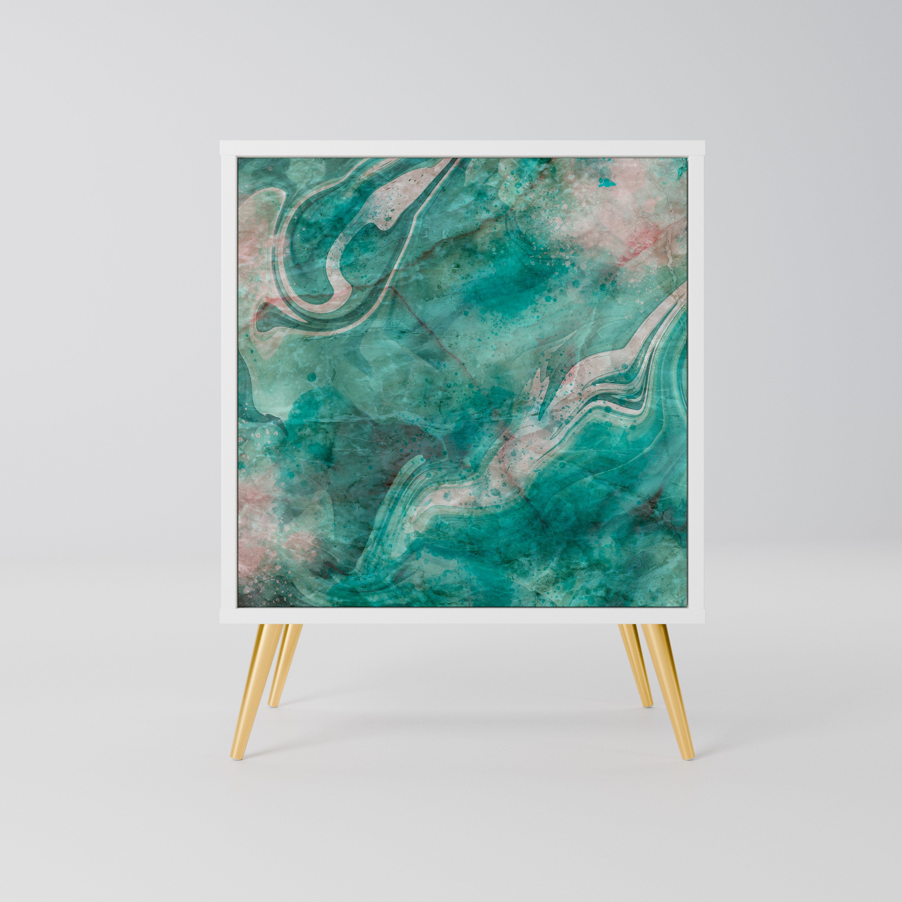 ABSTRACT ALCHEMY Komoda 1-drzwiowa korpus Biały