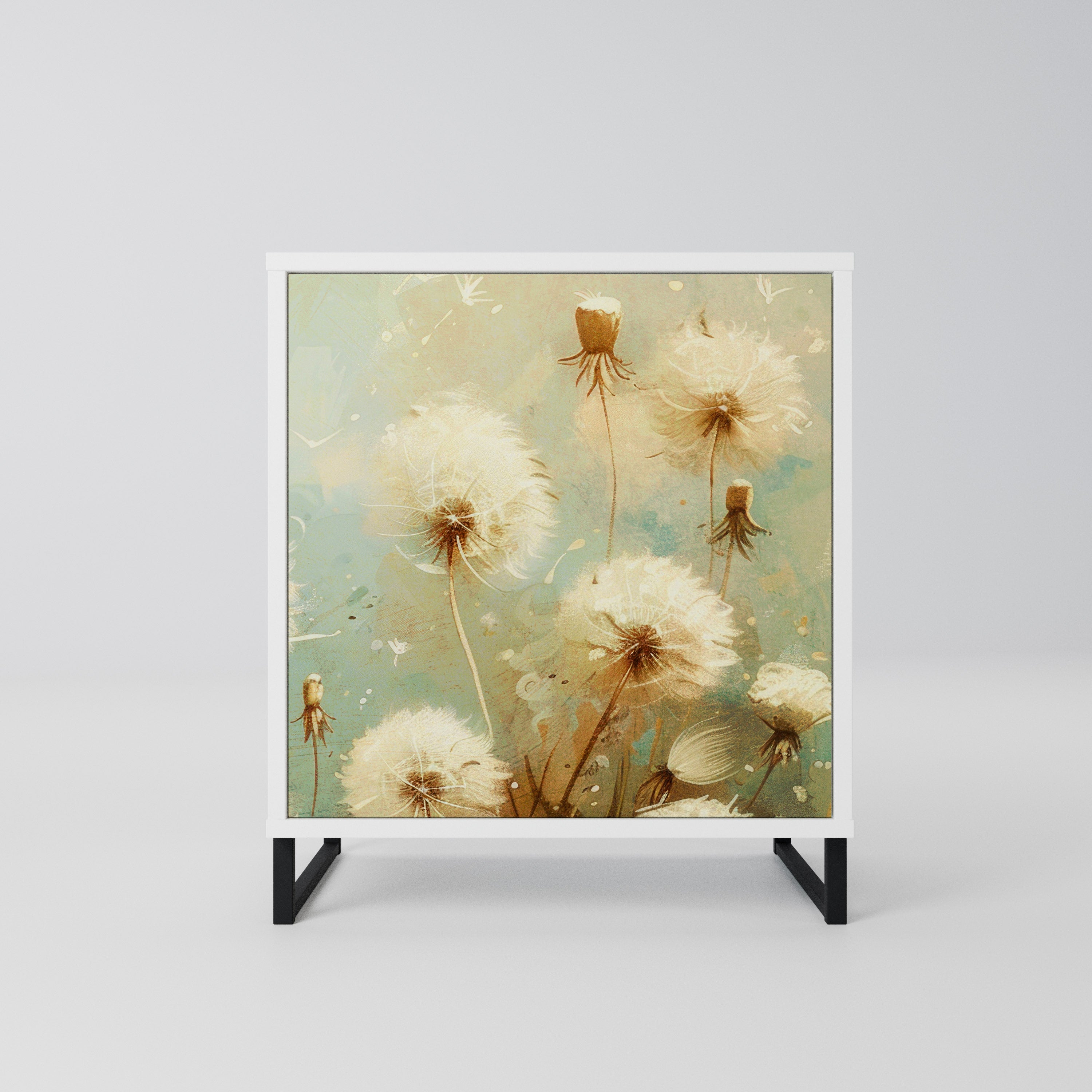 DREAMY MEADOW Komoda 1-drzwiowa korpus Biały