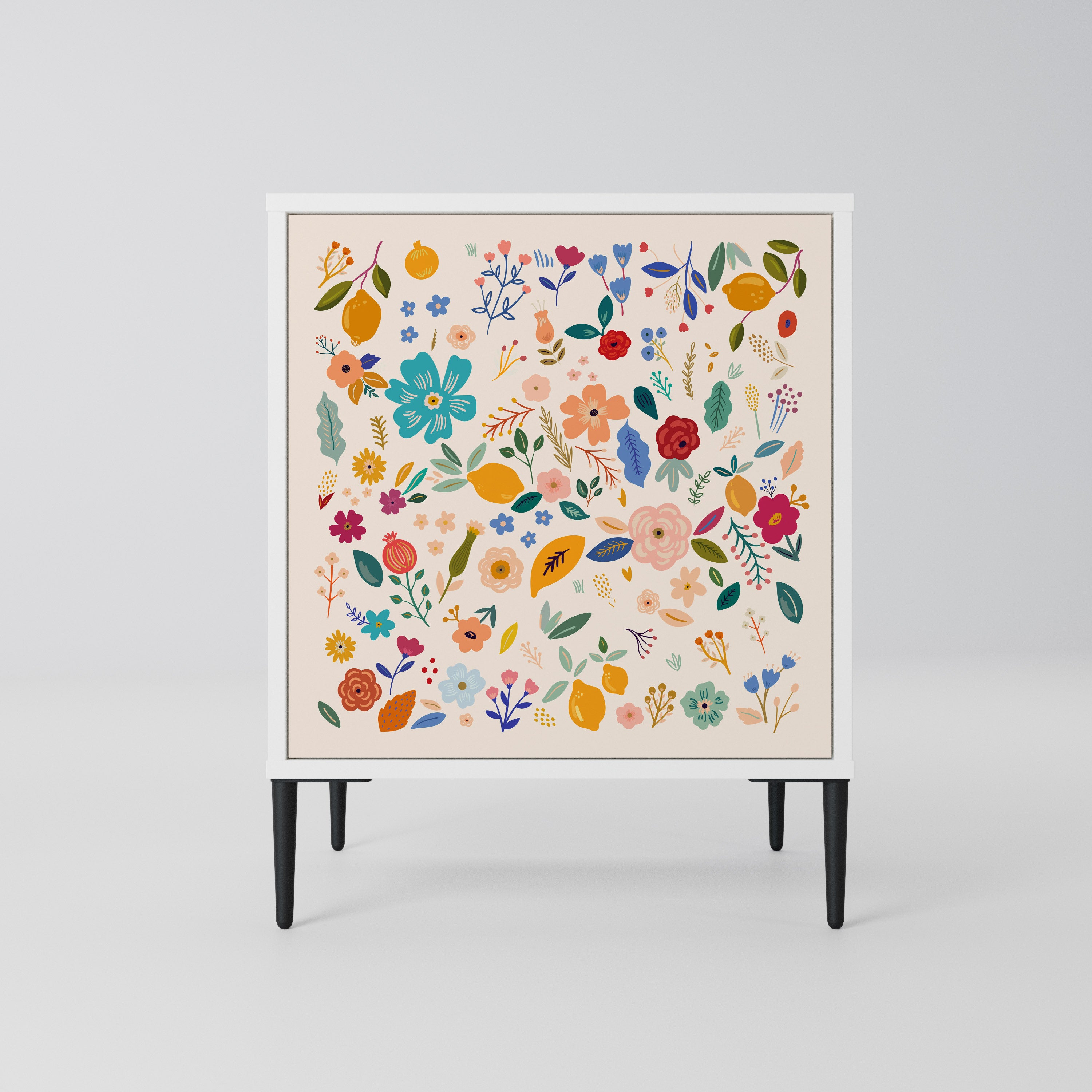 FLORAL COMBINATION Komoda 1-drzwiowa korpus Biały
