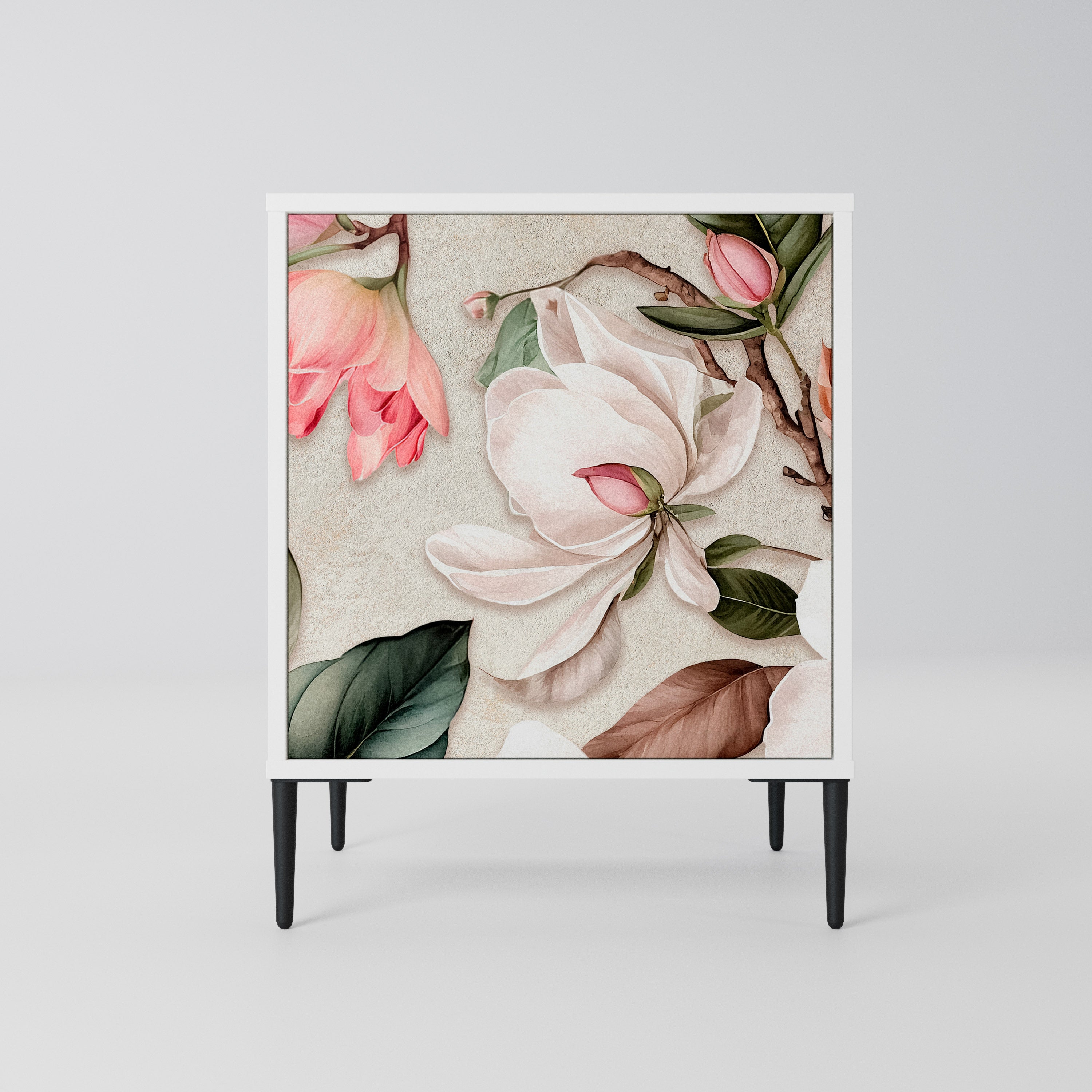 FLORAL GRACE Komoda 1-drzwiowa korpus Biały
