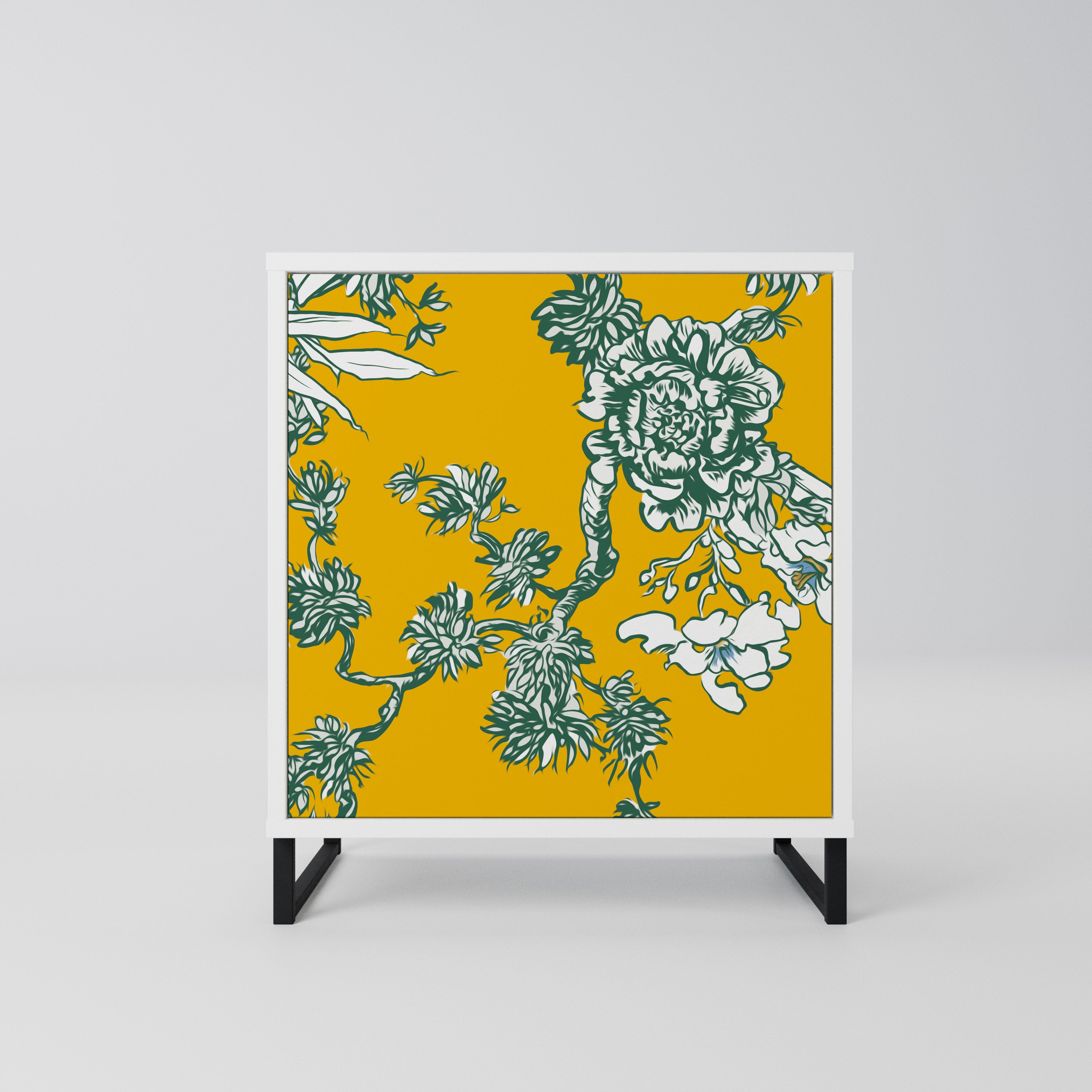YELLOW CHINOISERIE Komoda 1-drzwiowa korpus Biały