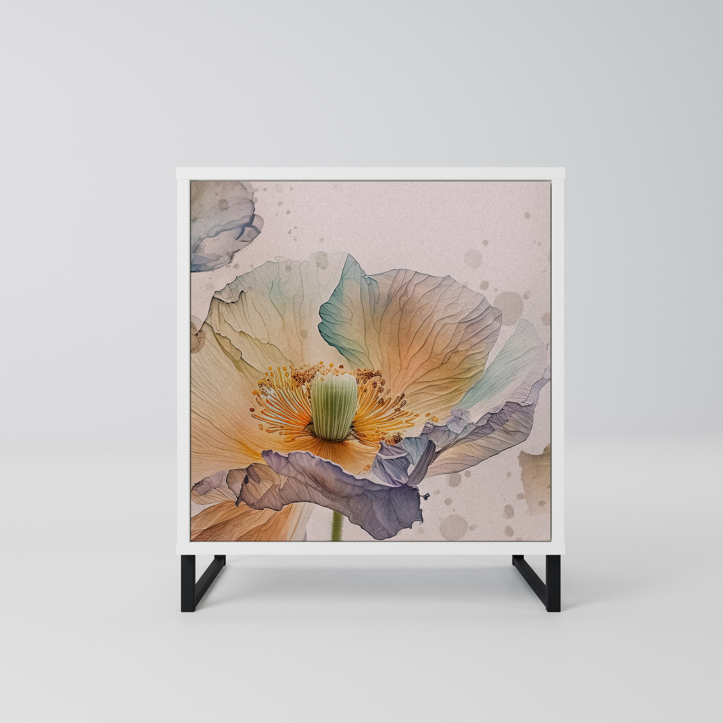 SOFTEN POPPY Komoda 1-drzwiowa korpus Biały