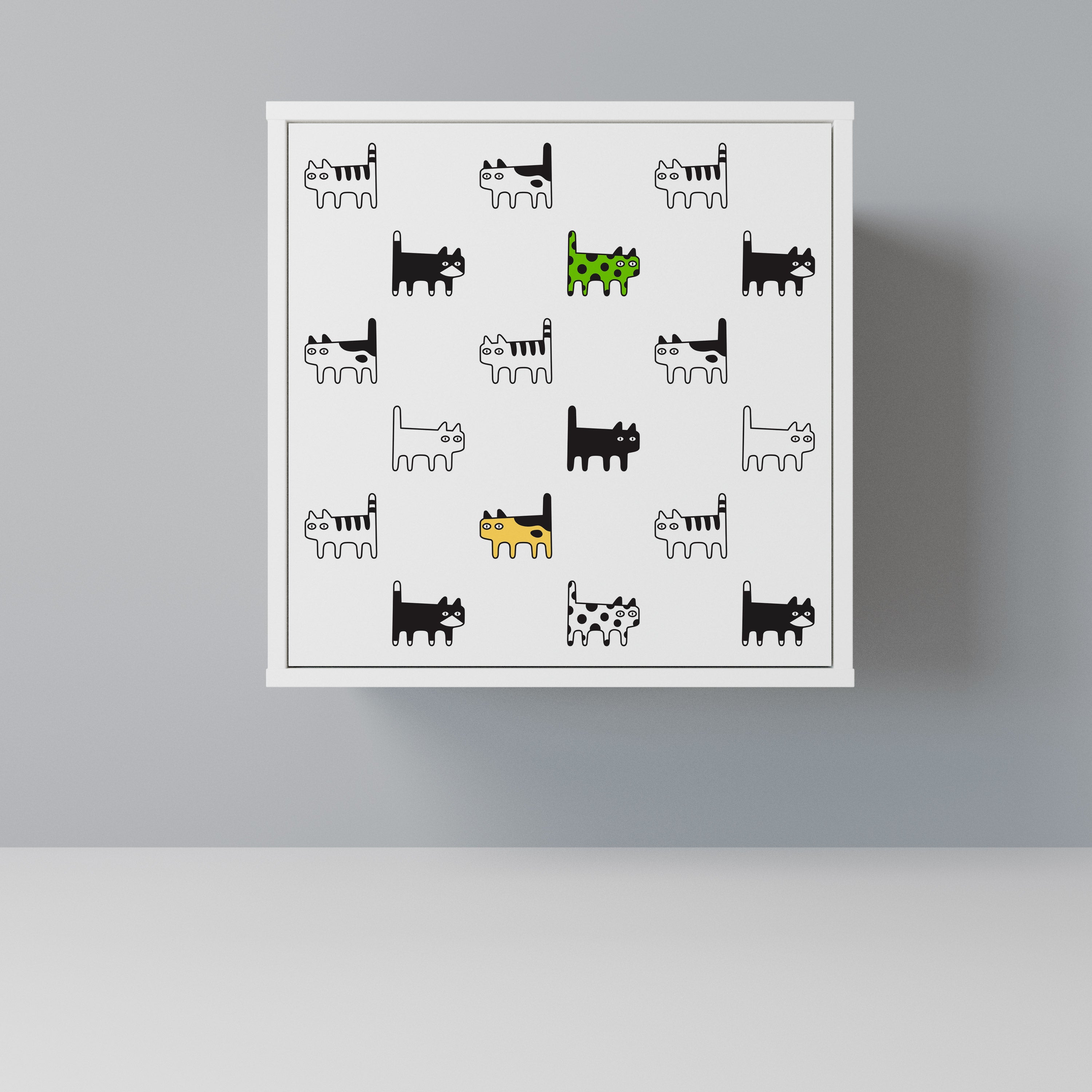 CATS COMPILATION Komoda 1-drzwiowa korpus Biały