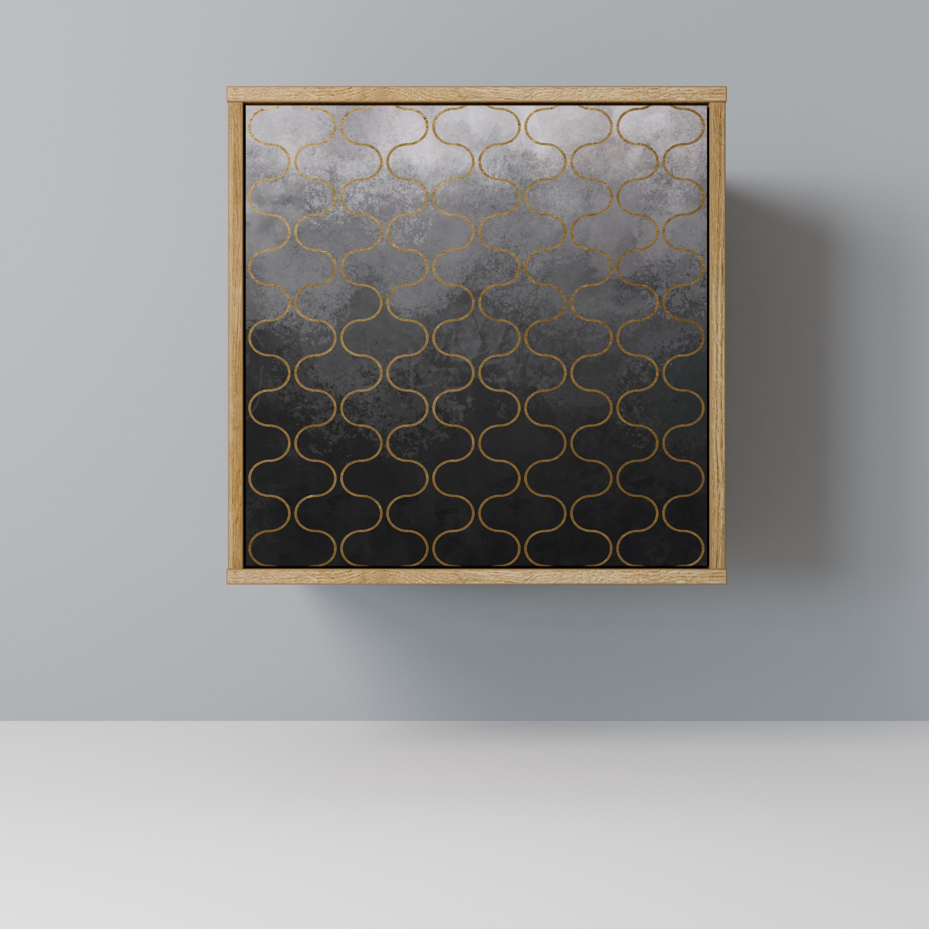 TESSELATED GRAYISH Komoda 1-drzwiowa korpus Dąb Riva