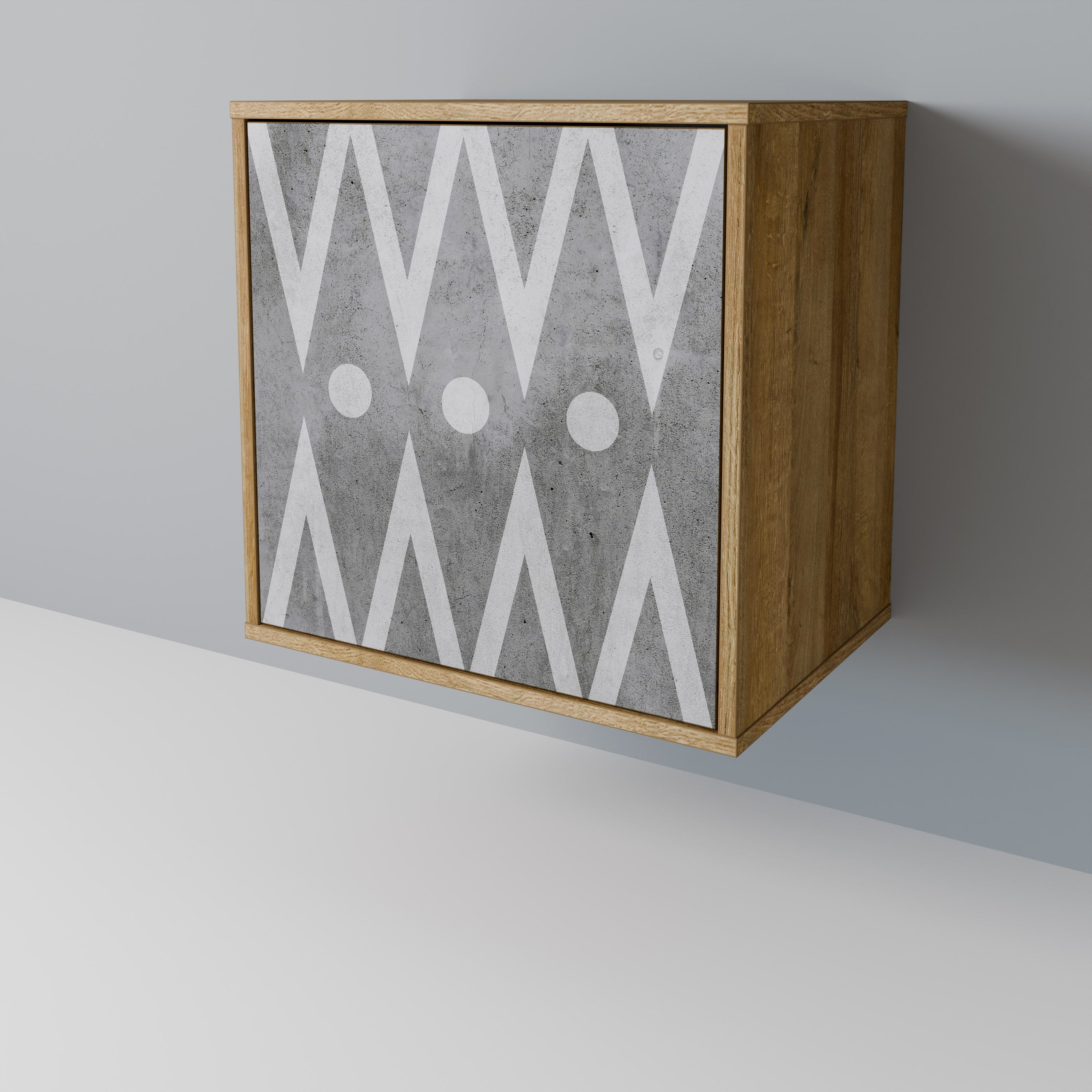 SHARP EDGES Komoda 1-drzwiowa korpus Dąb Riva