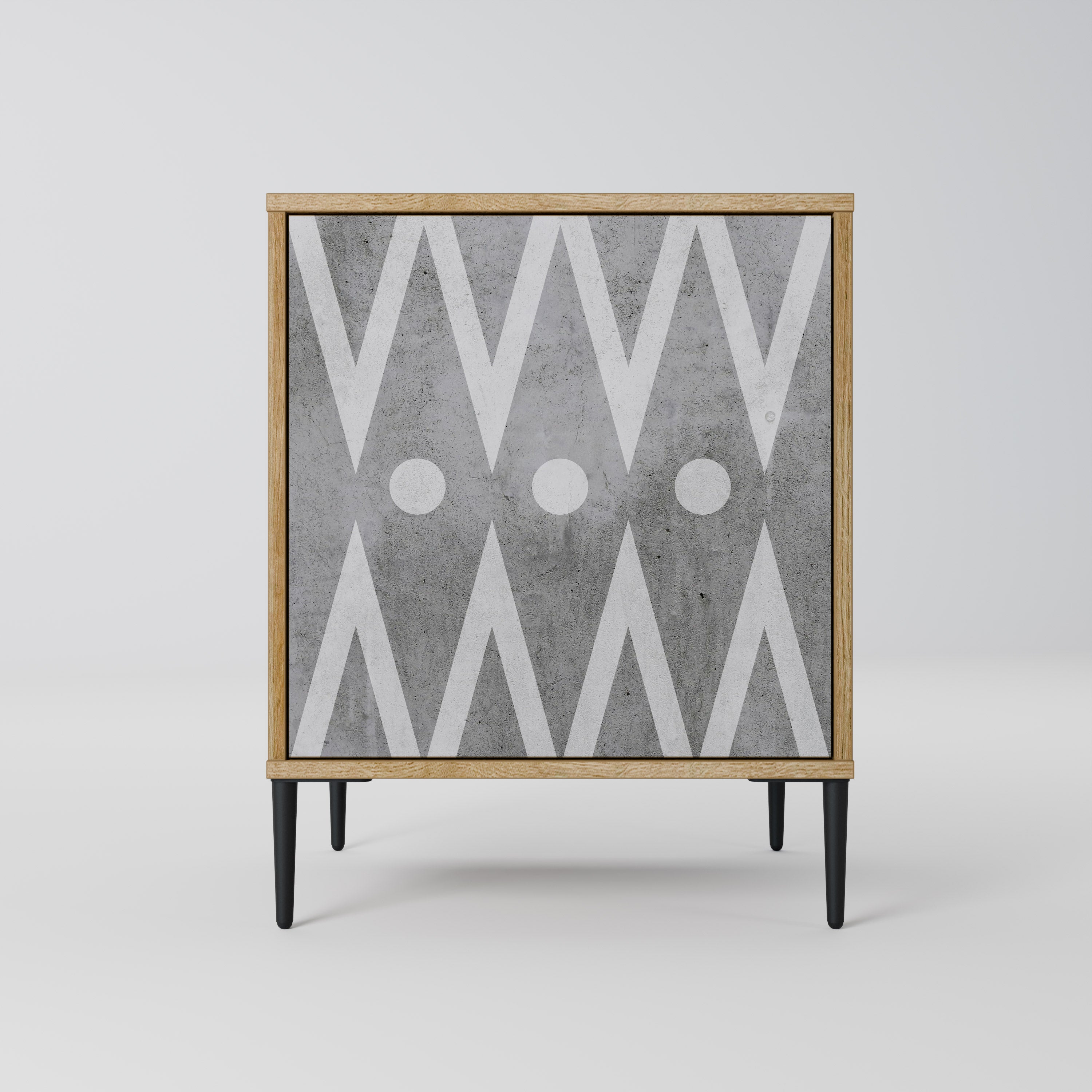 SHARP EDGES Komoda 1-drzwiowa korpus Dąb Riva