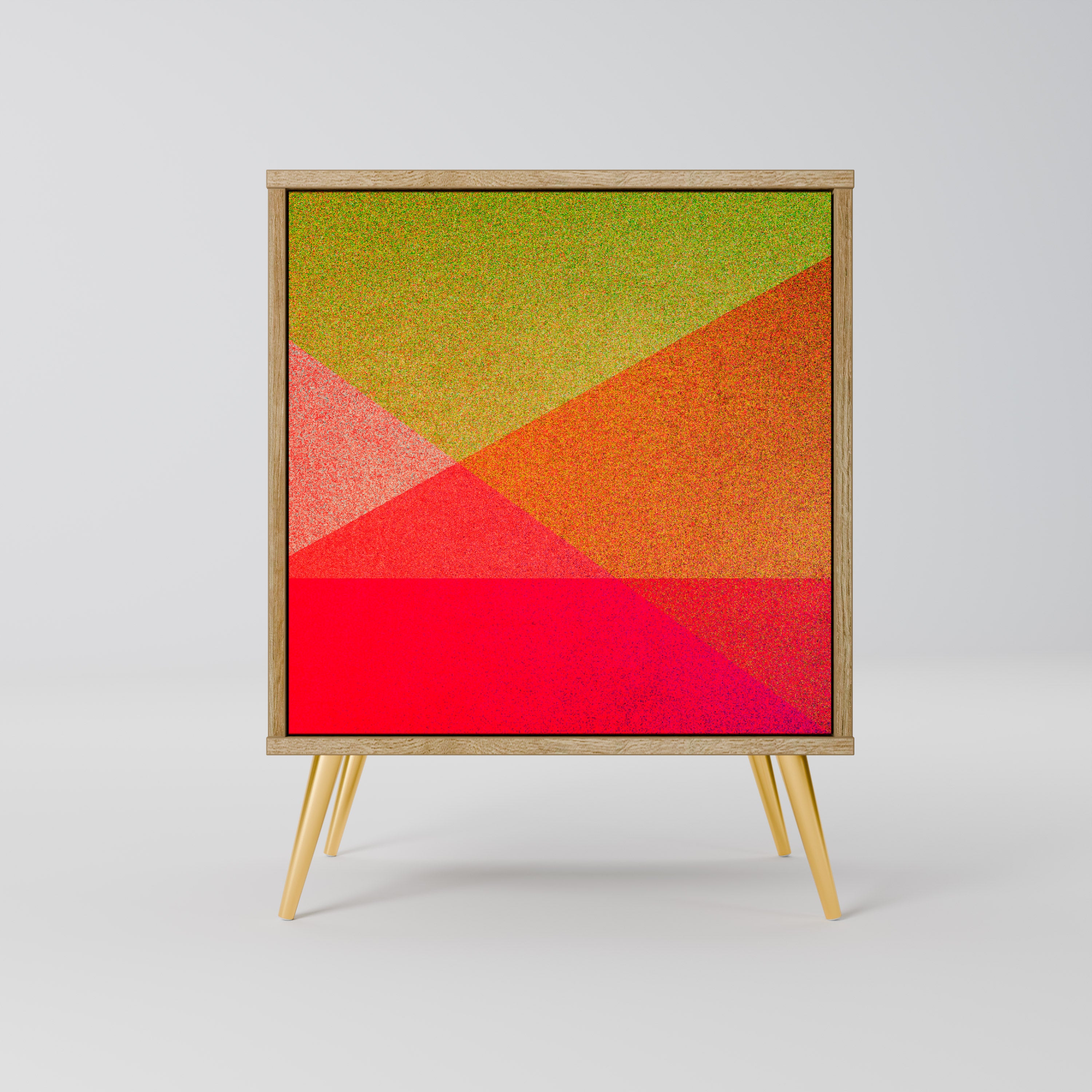 VIVID GEOMETRY Komoda 1-drzwiowa korpus Dąb Riva