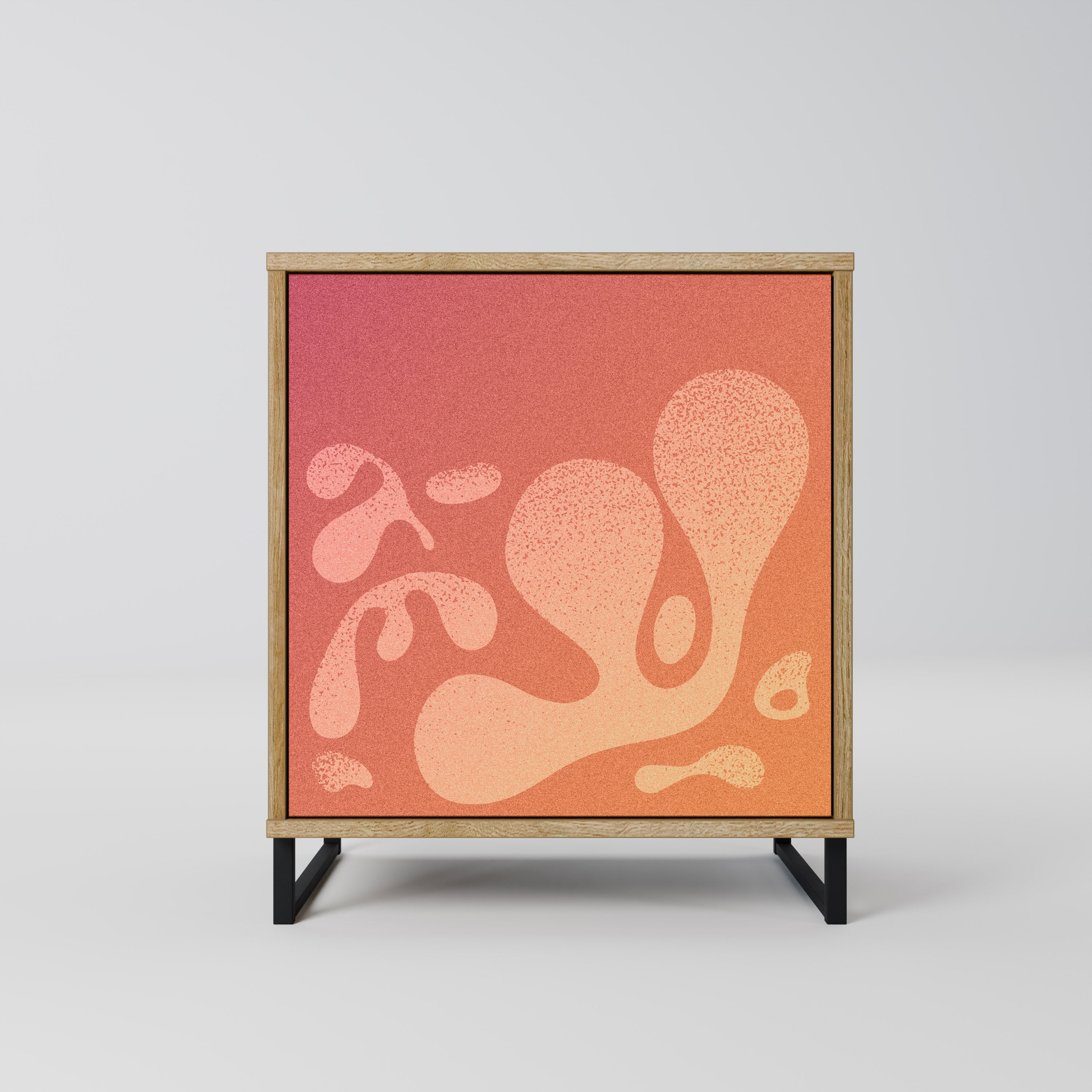 IRREGULAR PINK Komoda 1-drzwiowa korpus Dąb Riva