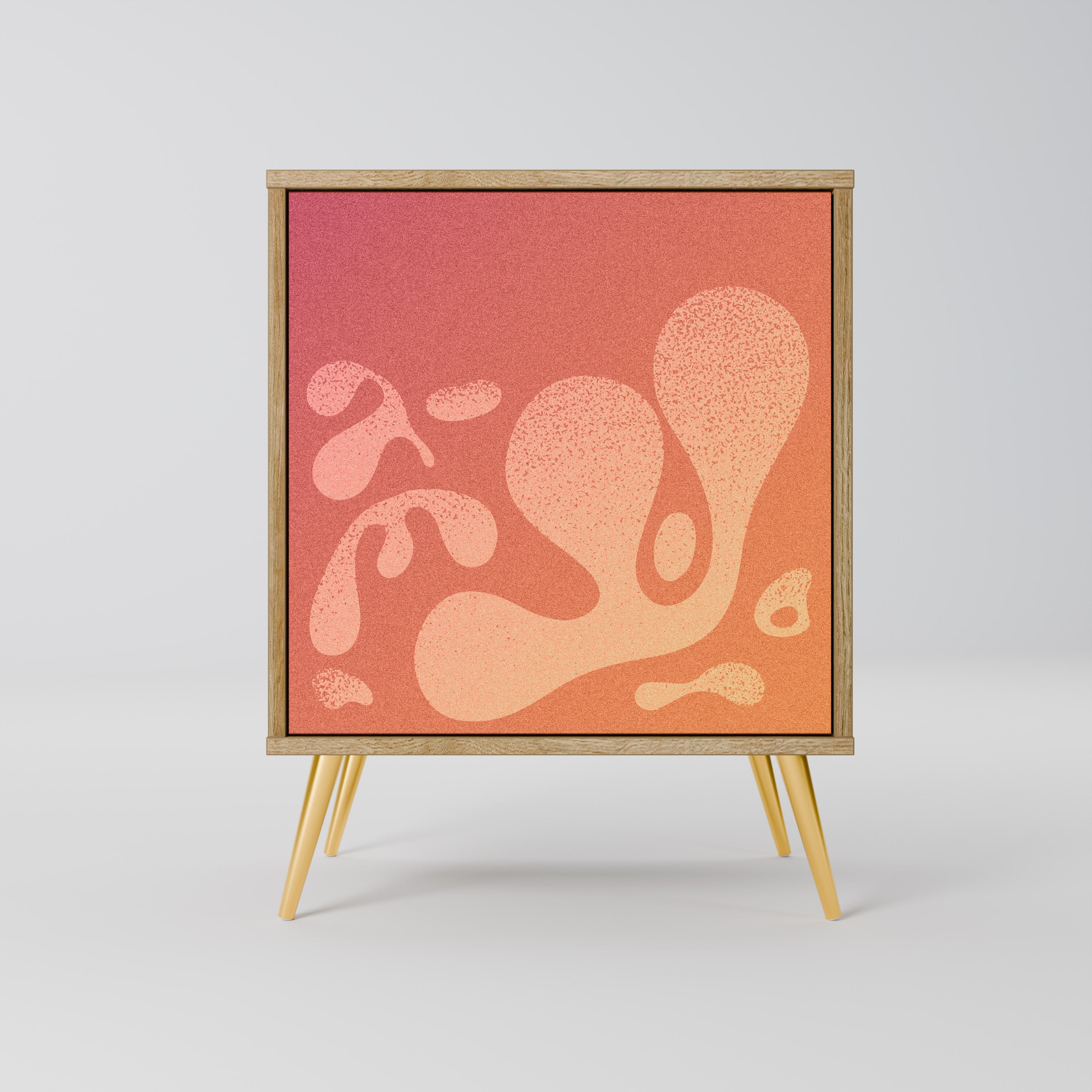 IRREGULAR PINK Komoda 1-drzwiowa korpus Dąb Riva