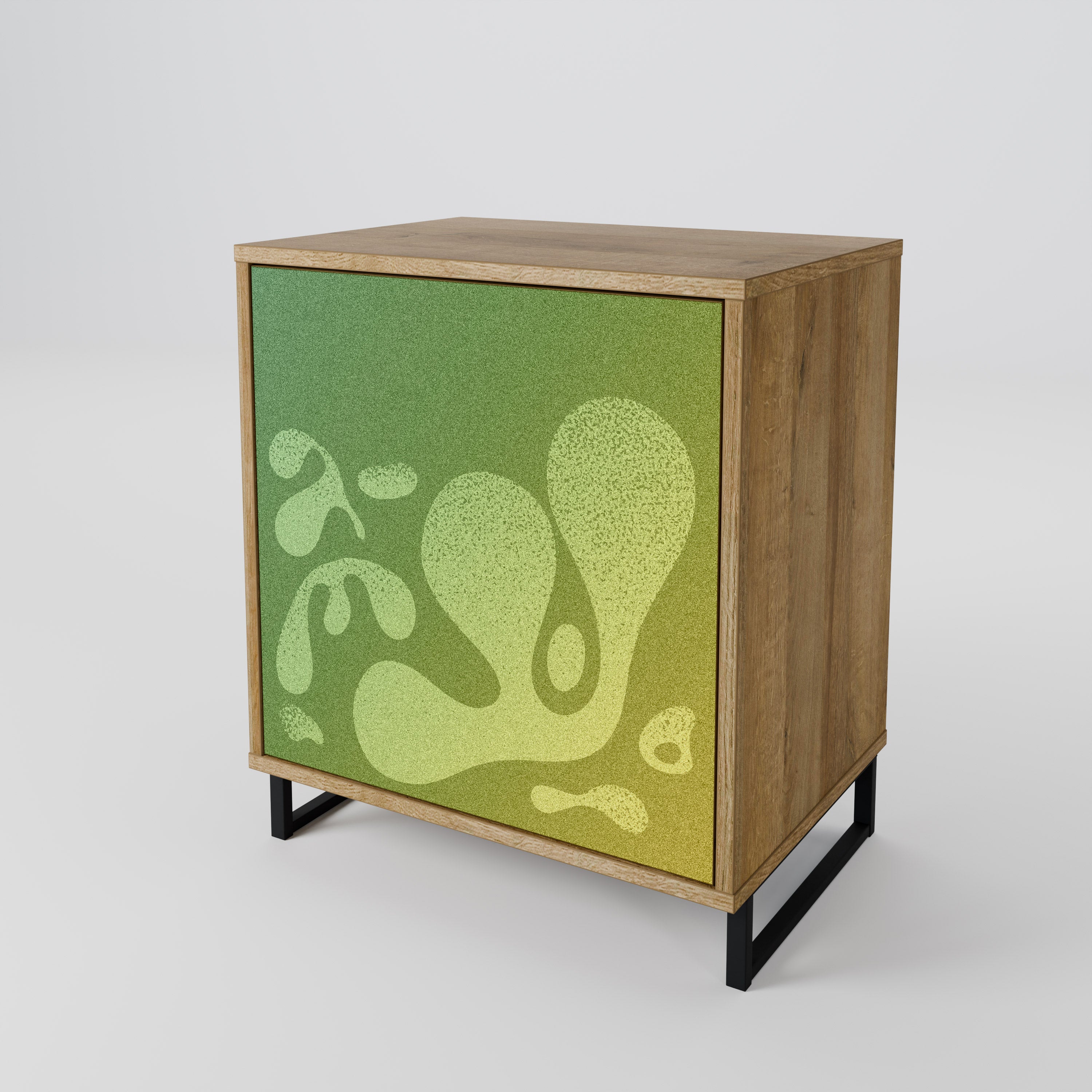 IRREGULAR BLUE Komoda 1-drzwiowa korpus Dąb Riva