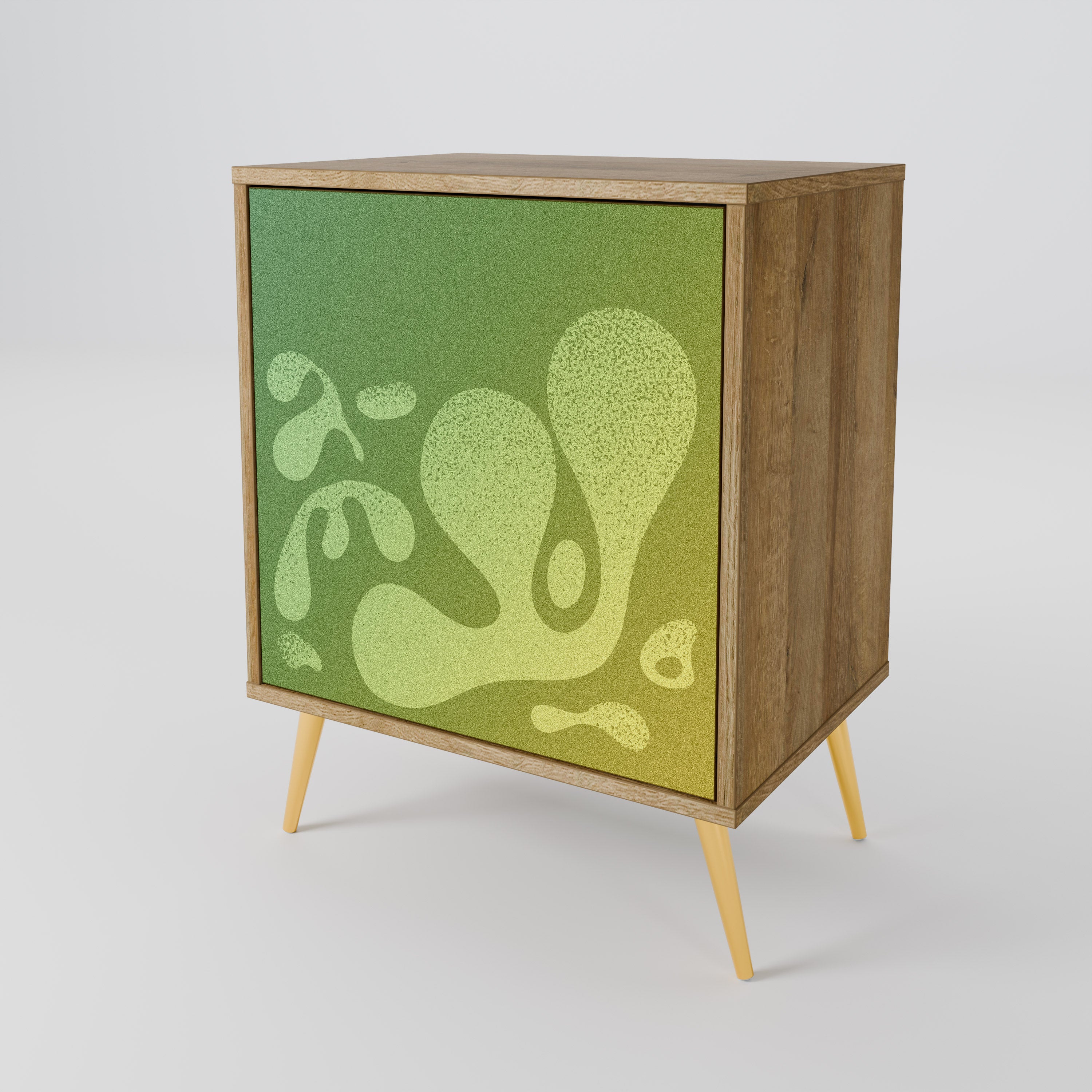 IRREGULAR BLUE Komoda 1-drzwiowa korpus Dąb Riva