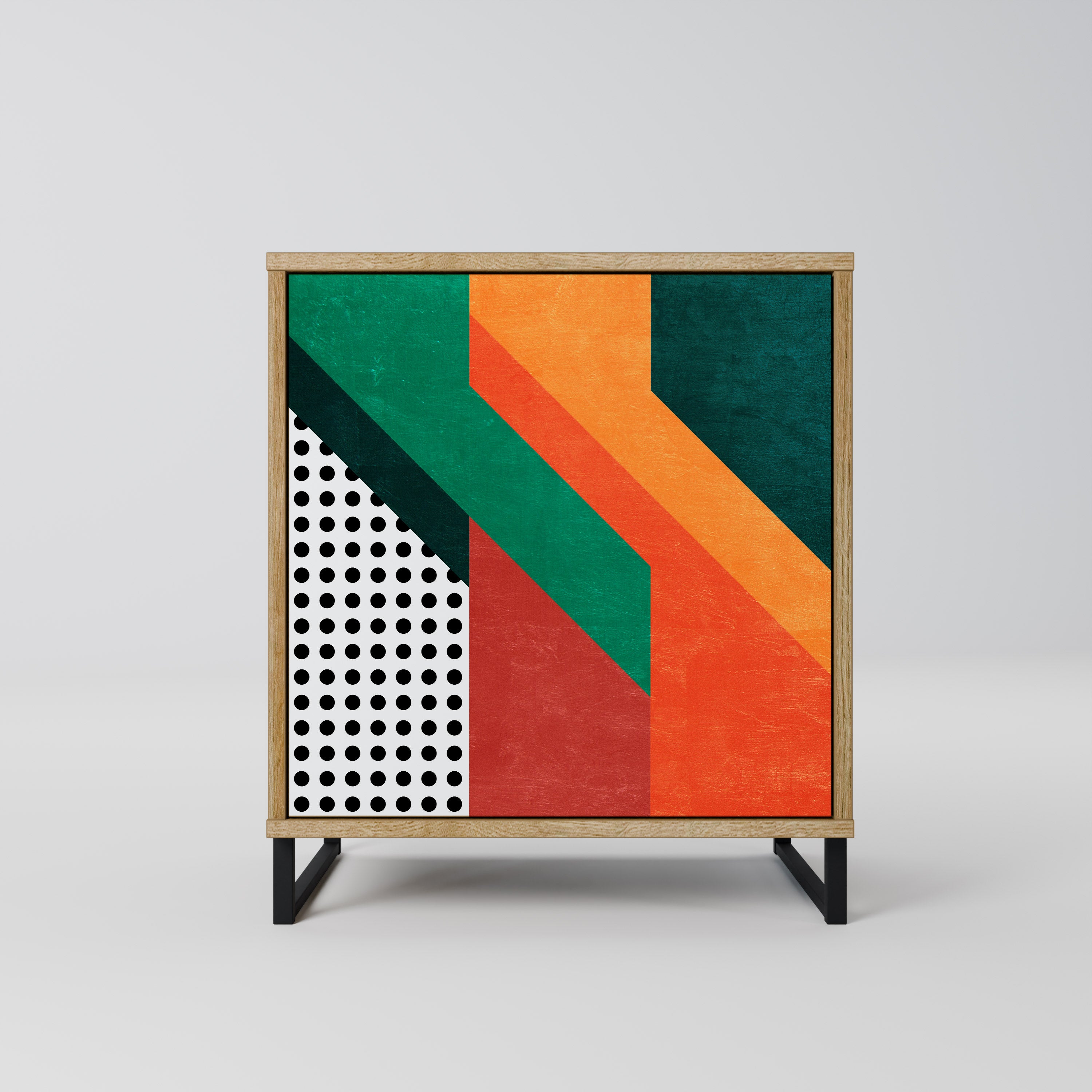 MAKESHIFT ARTISTRY Komoda 1-drzwiowa korpus Dąb Riva