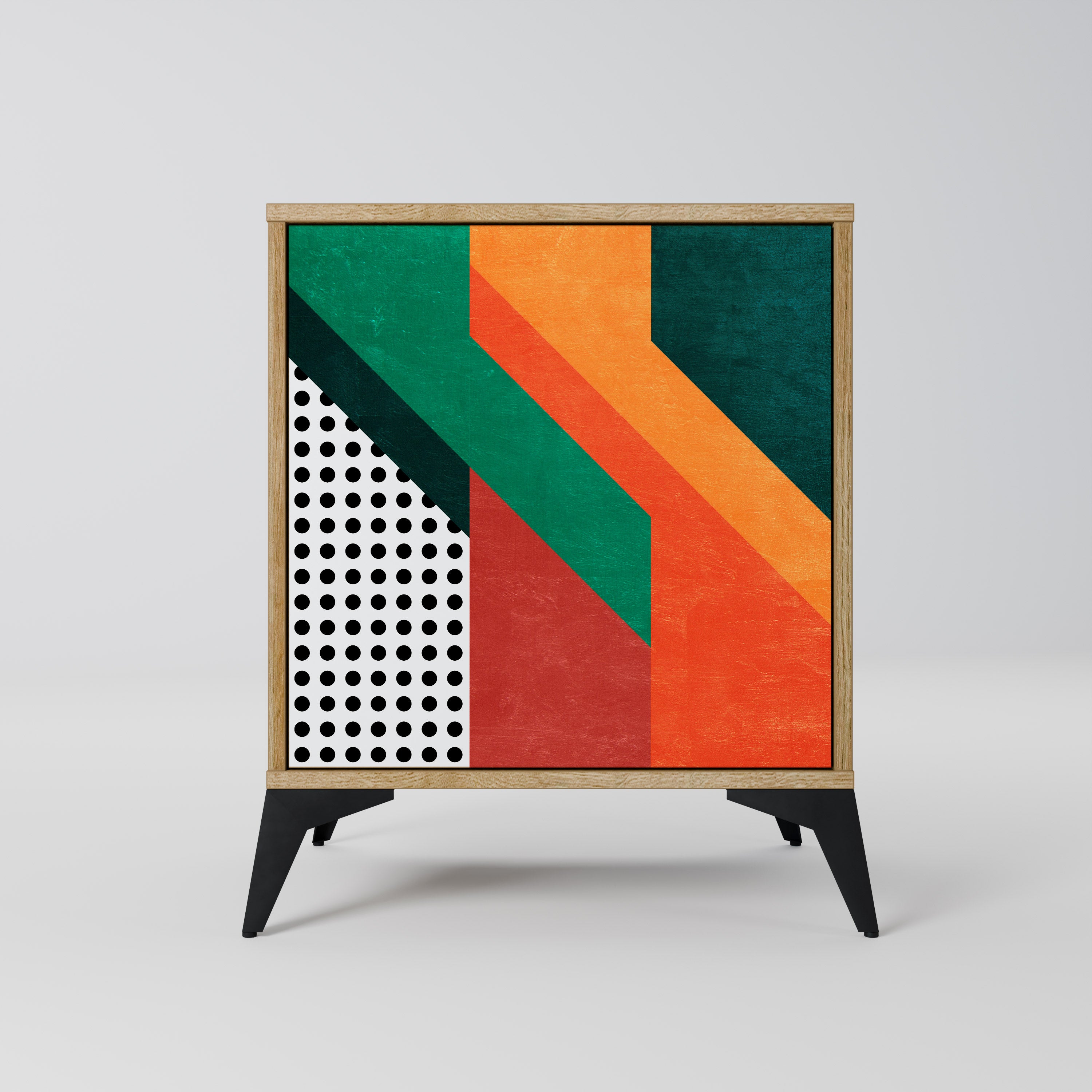 MAKESHIFT ARTISTRY Komoda 1-drzwiowa korpus Dąb Riva