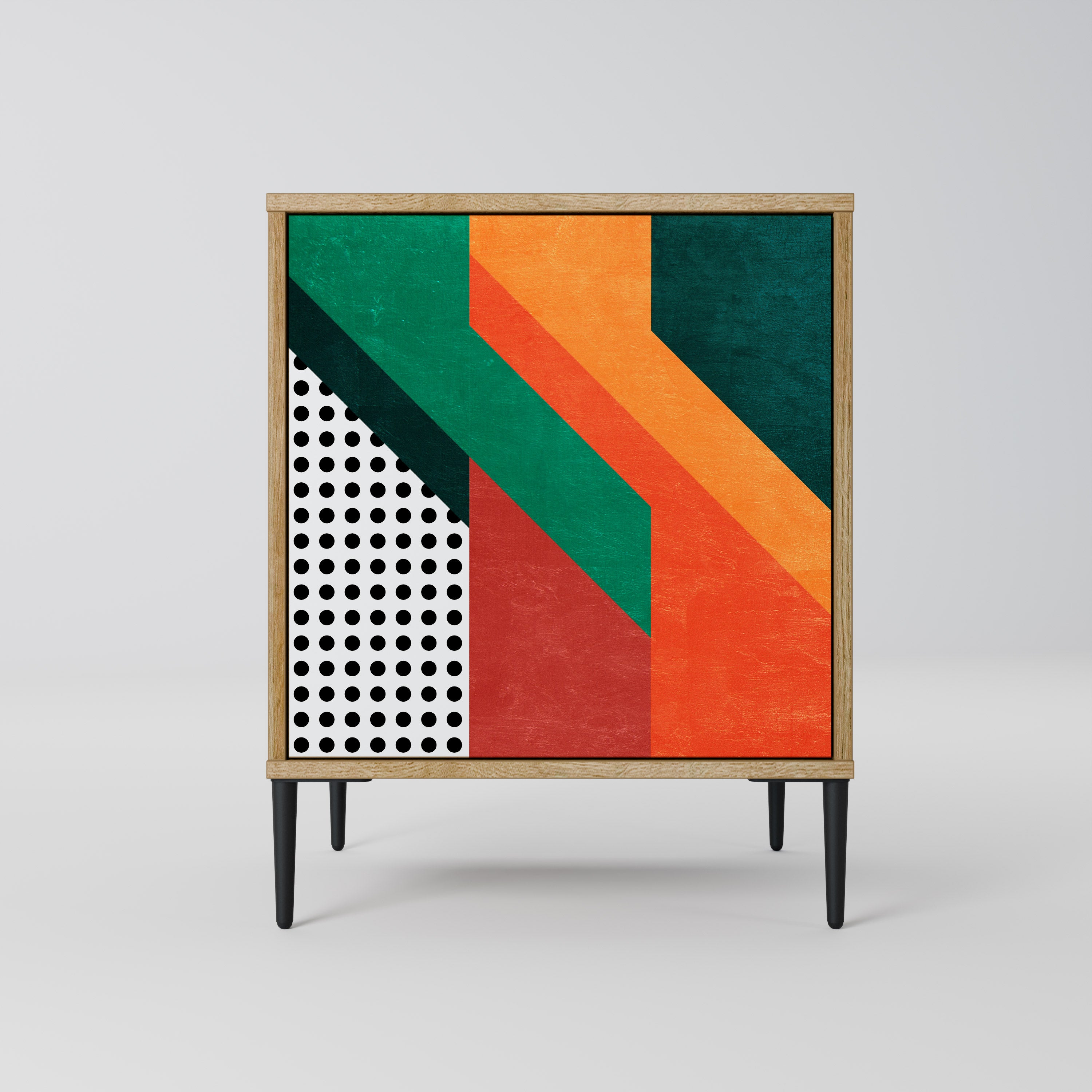 MAKESHIFT ARTISTRY Komoda 1-drzwiowa korpus Dąb Riva