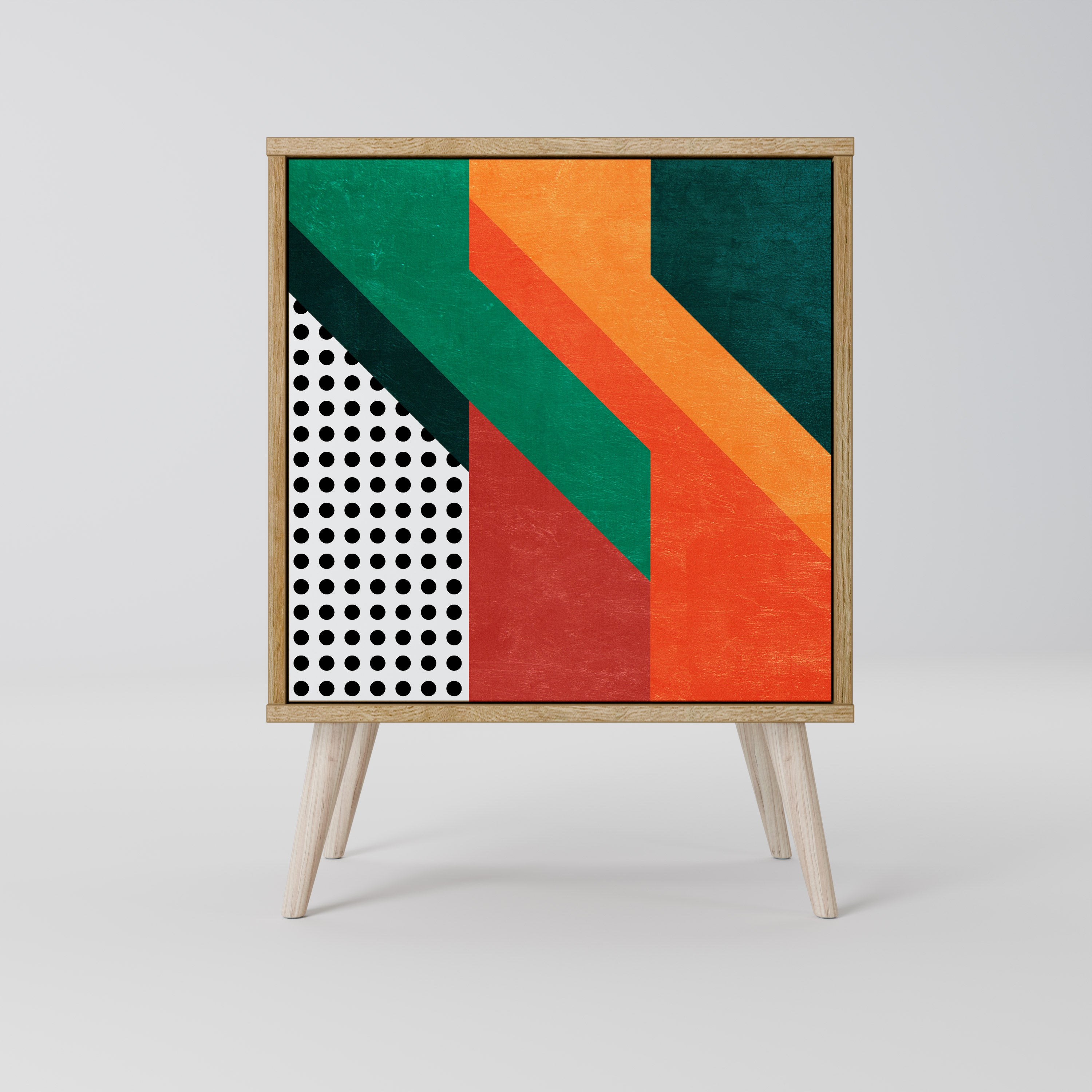 MAKESHIFT ARTISTRY Komoda 1-drzwiowa korpus Dąb Riva