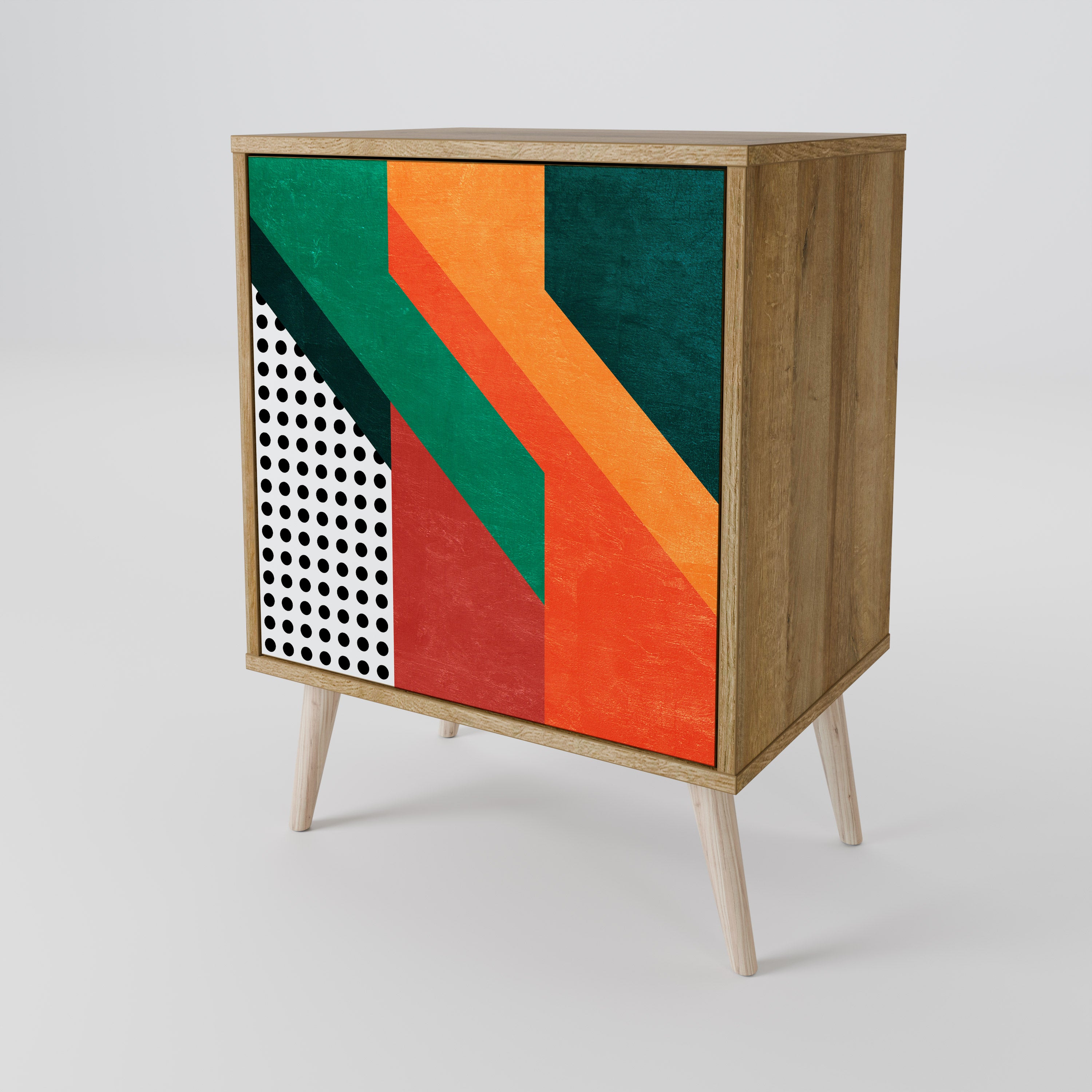 MAKESHIFT ARTISTRY Komoda 1-drzwiowa korpus Dąb Riva