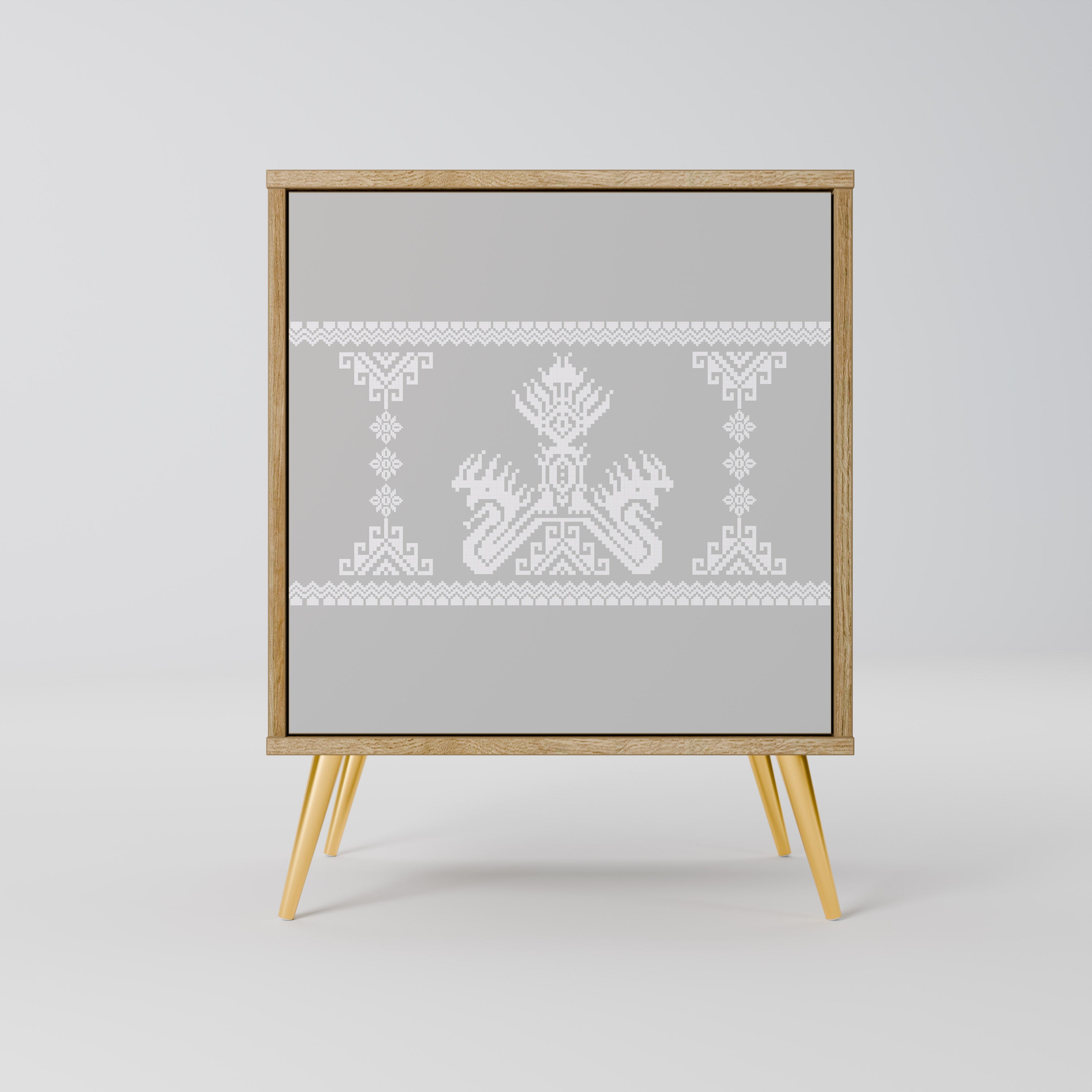 THAI GRAY Komoda 1-drzwiowa korpus Dąb Riva