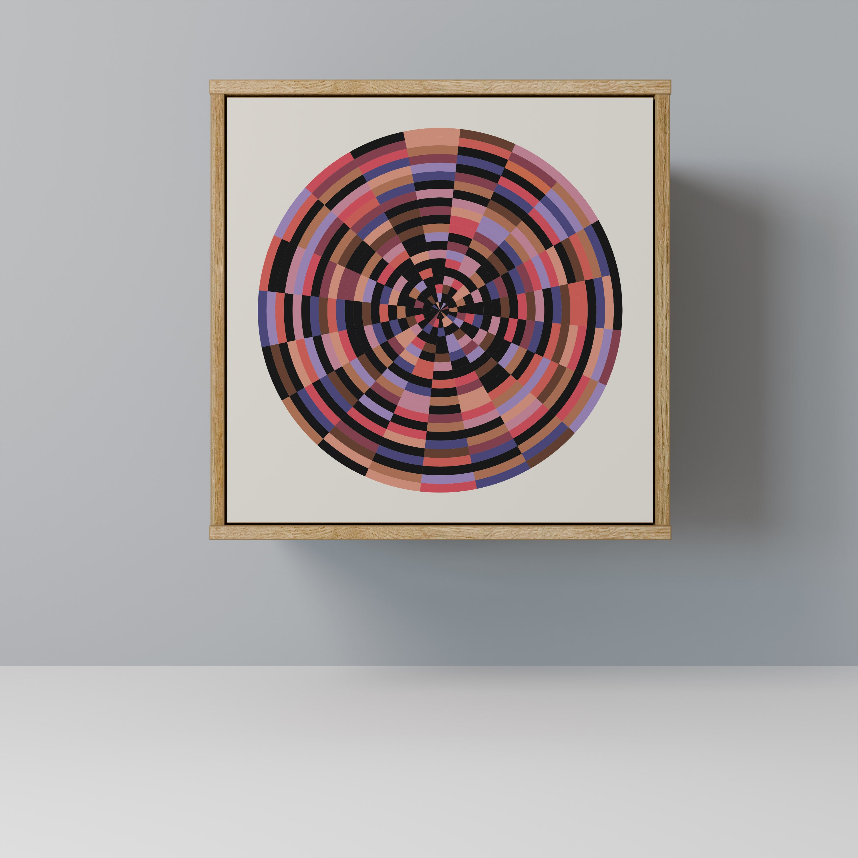 BROWN CIRCLES Komoda 1-drzwiowa korpus Dąb Riva