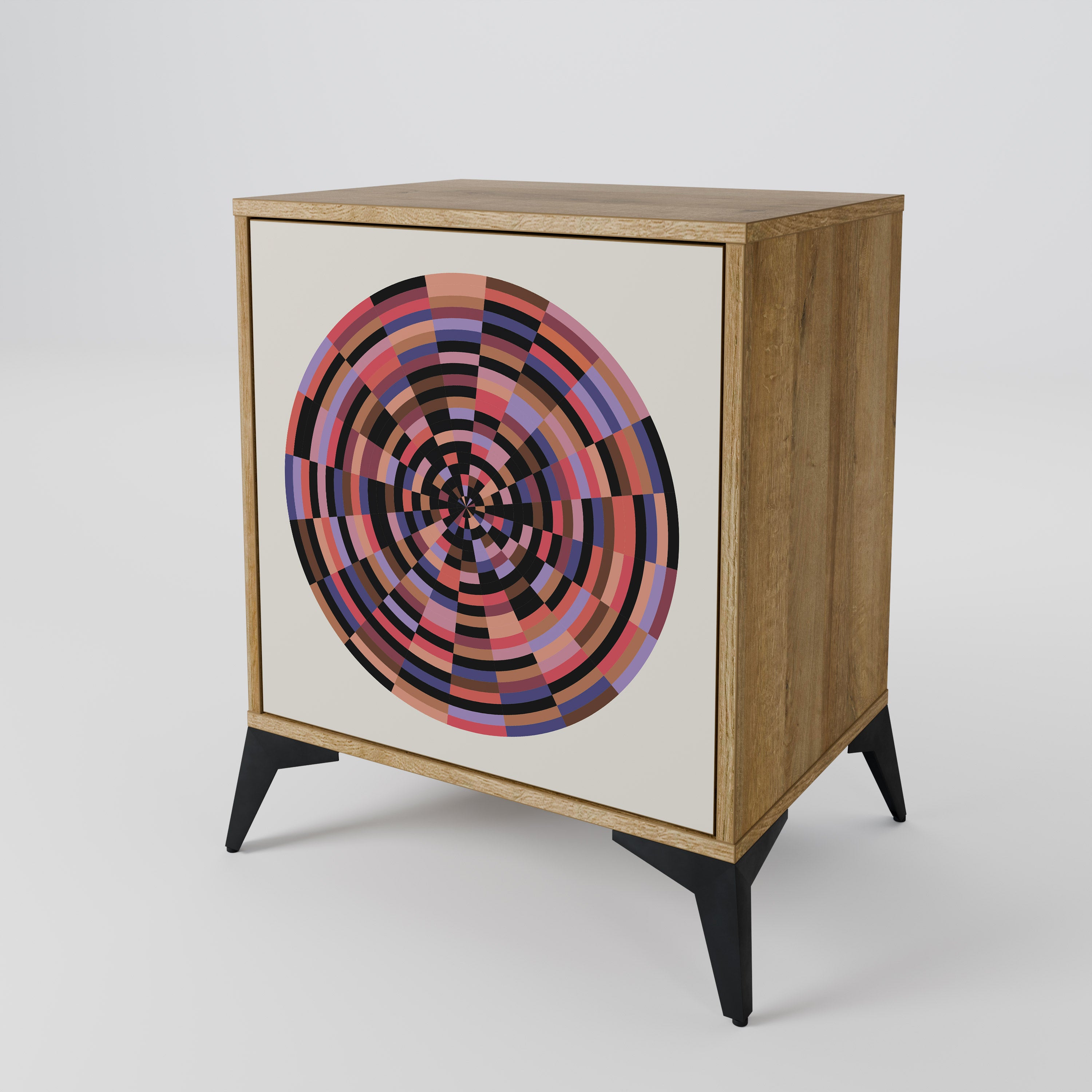 BROWN CIRCLES Komoda 1-drzwiowa korpus Dąb Riva