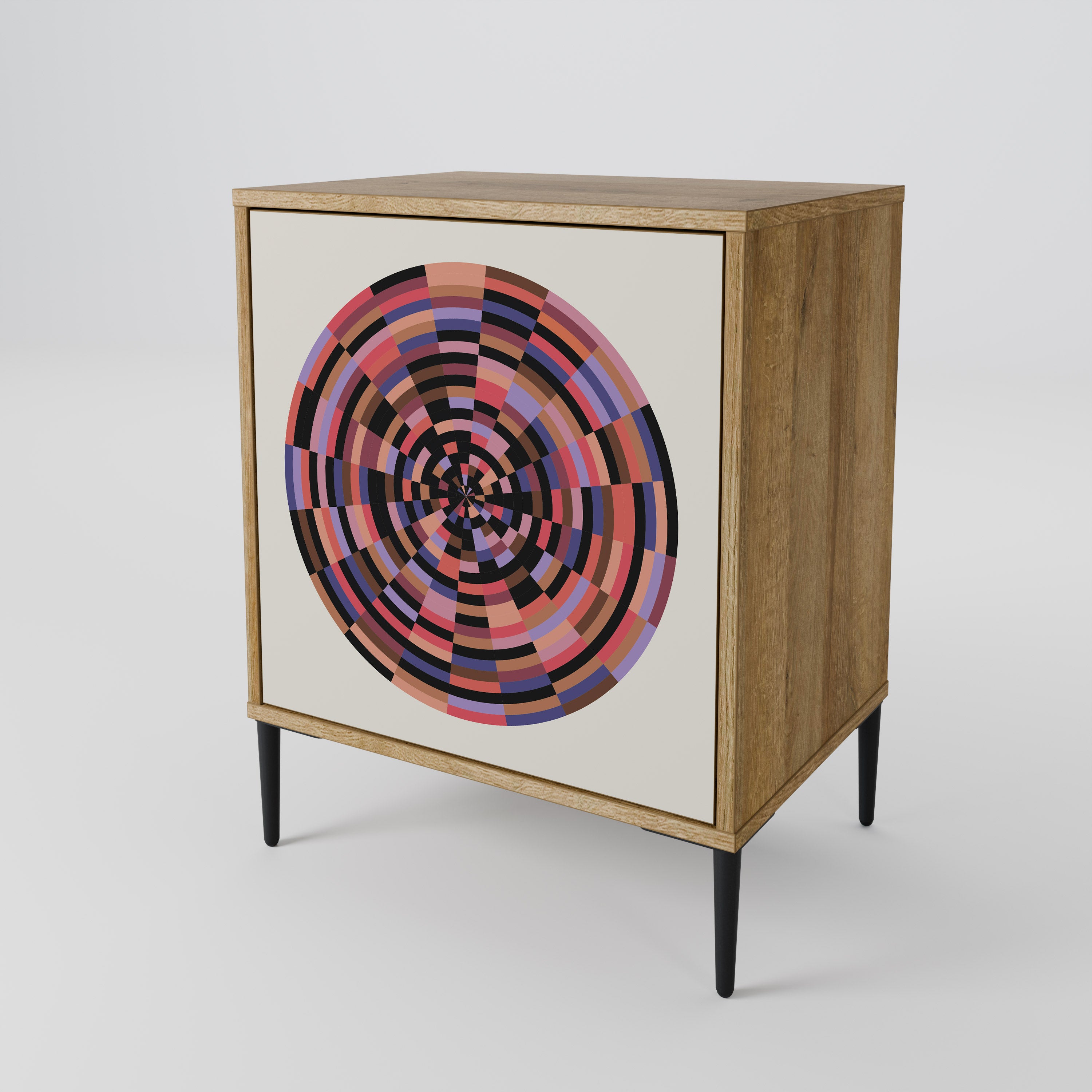 BROWN CIRCLES Komoda 1-drzwiowa korpus Dąb Riva