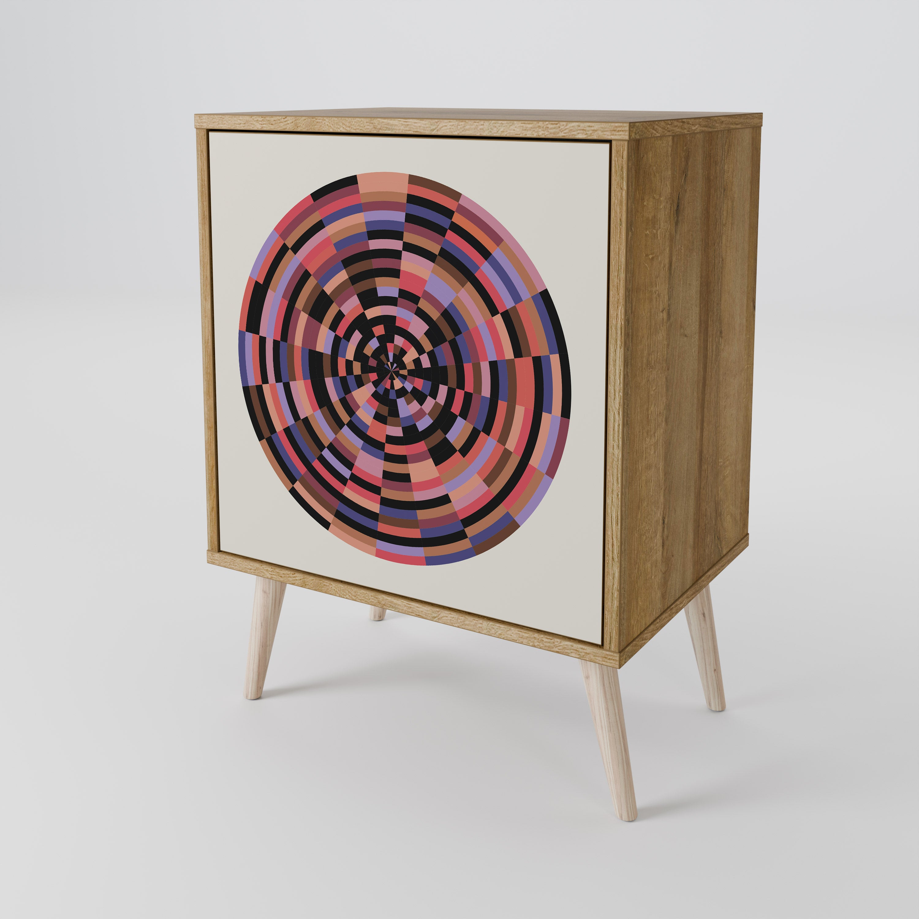 BROWN CIRCLES Komoda 1-drzwiowa korpus Dąb Riva