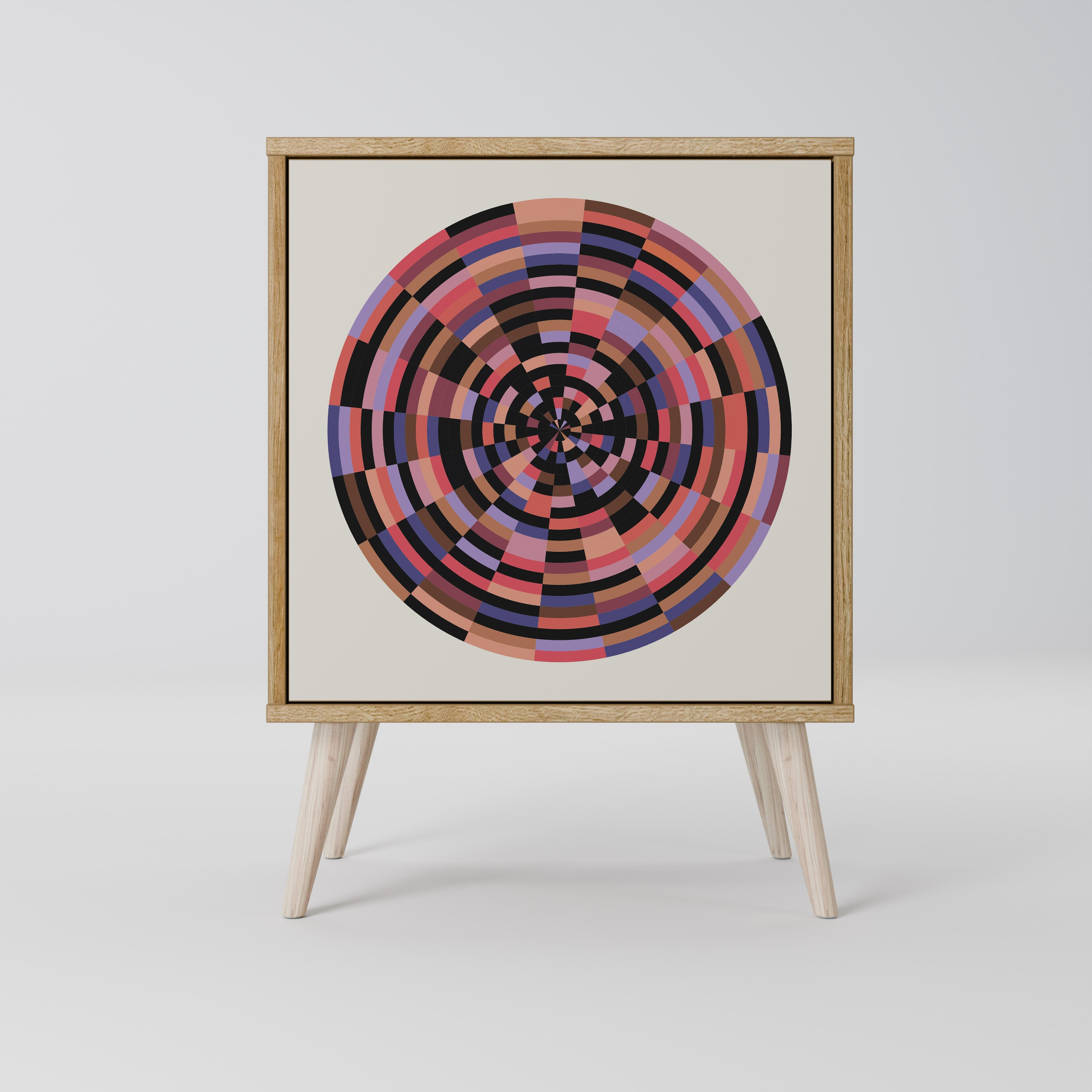 BROWN CIRCLES Komoda 1-drzwiowa korpus Dąb Riva