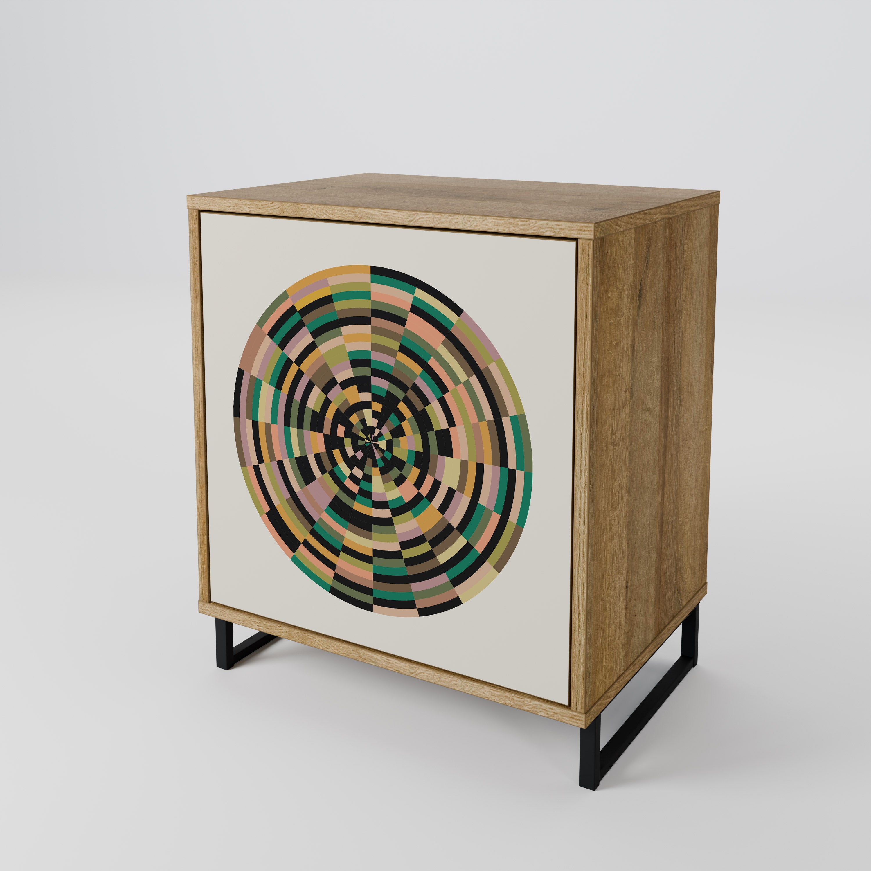 GREEN CIRCLES Komoda 1-drzwiowa korpus Dąb Riva