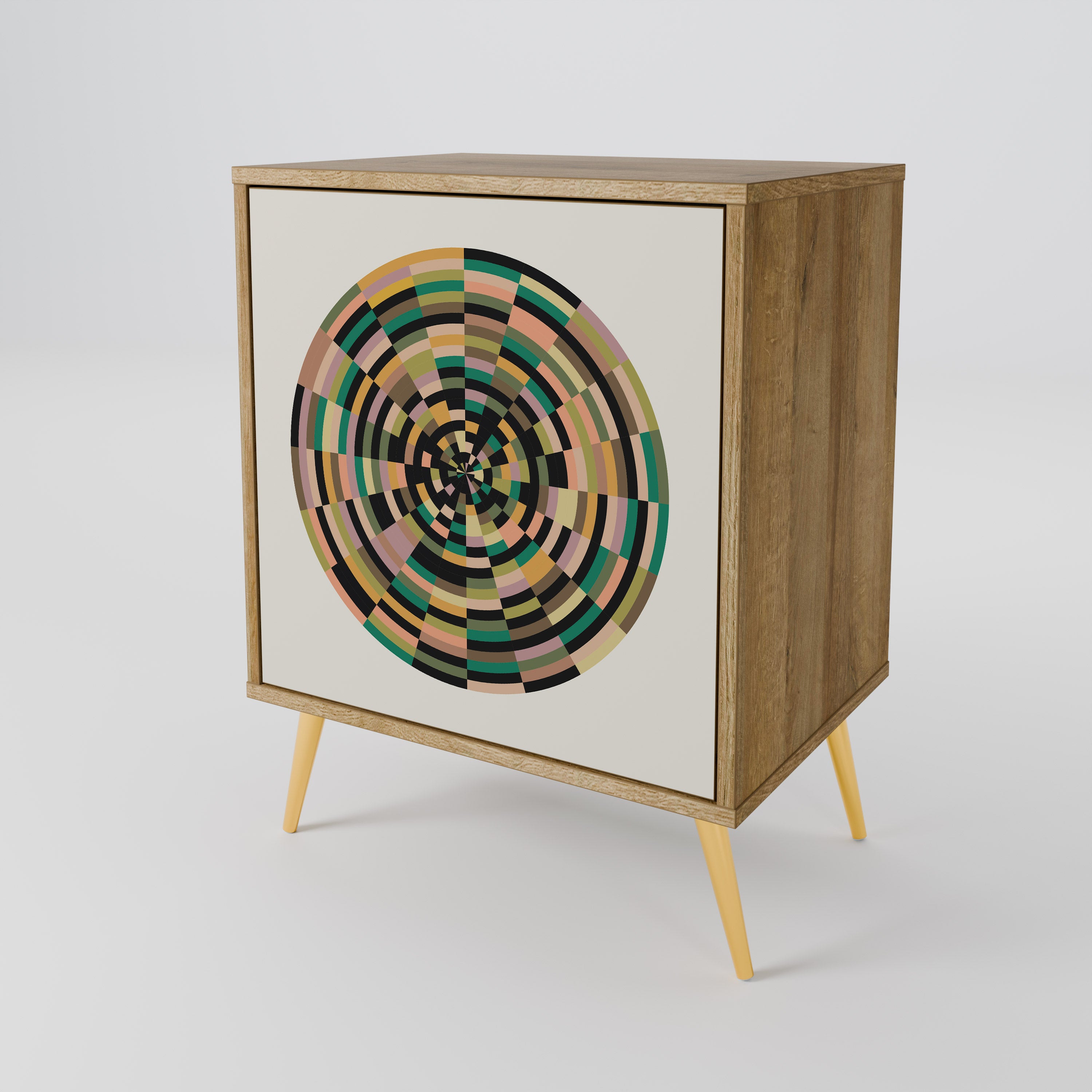 GREEN CIRCLES Komoda 1-drzwiowa korpus Dąb Riva