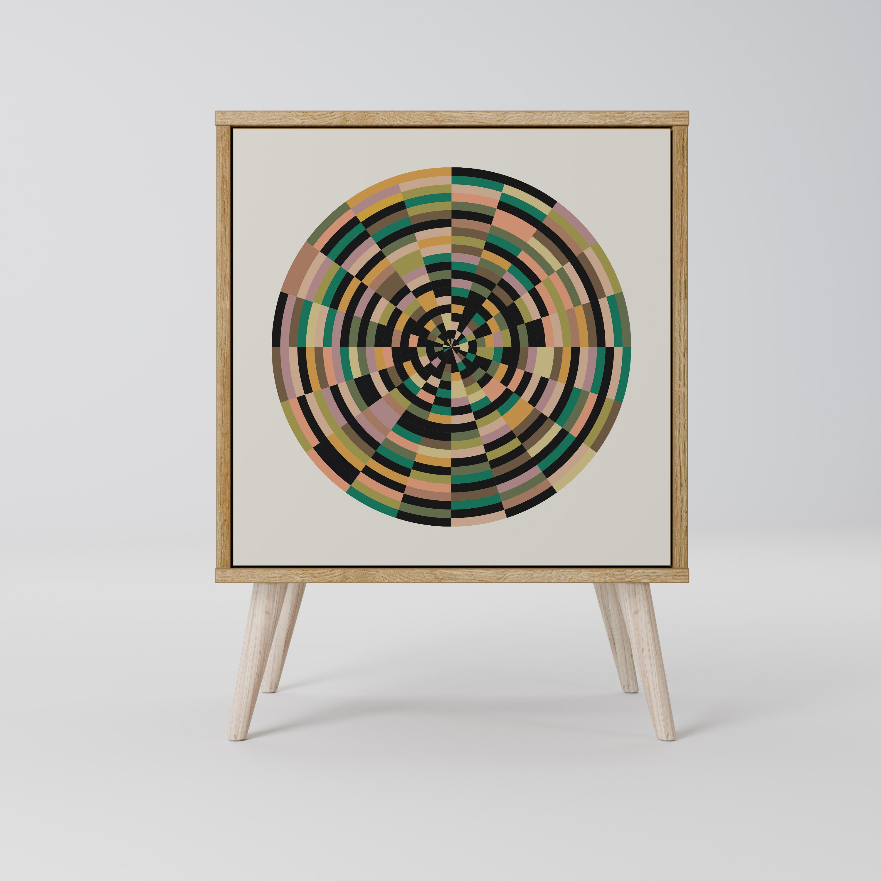 GREEN CIRCLES Komoda 1-drzwiowa korpus Dąb Riva