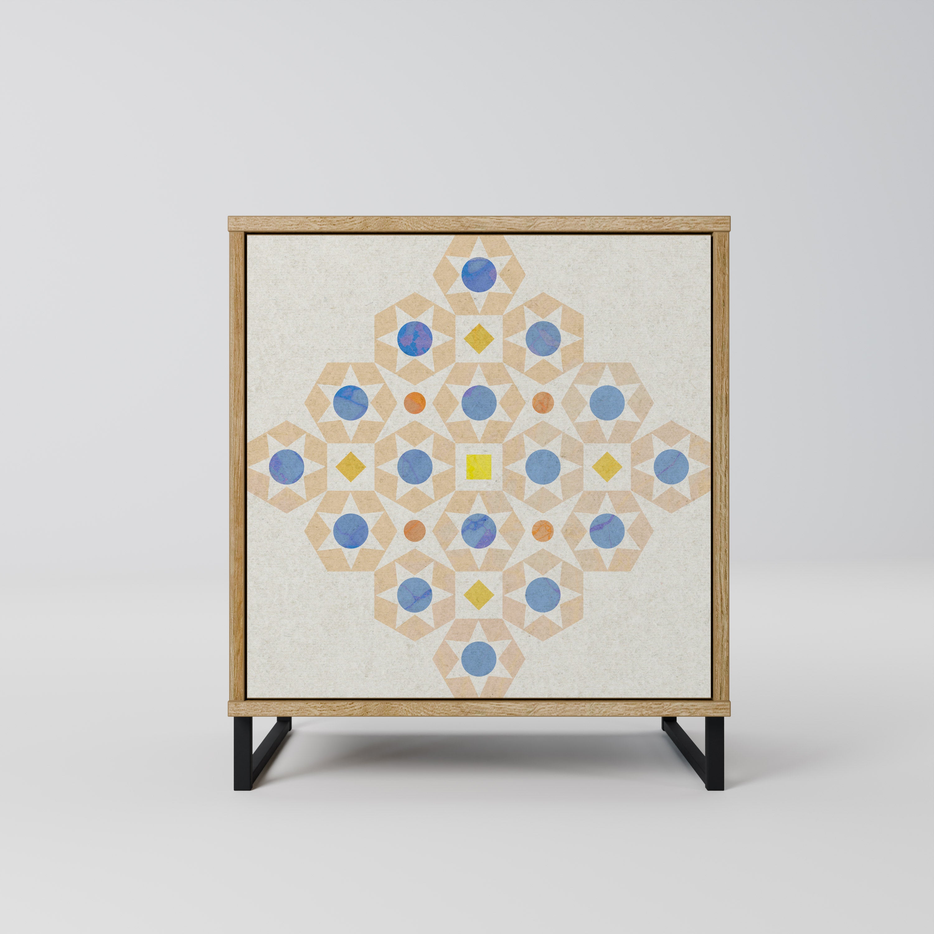 PATTERNED PRISM Komoda 1-drzwiowa korpus Dąb Riva