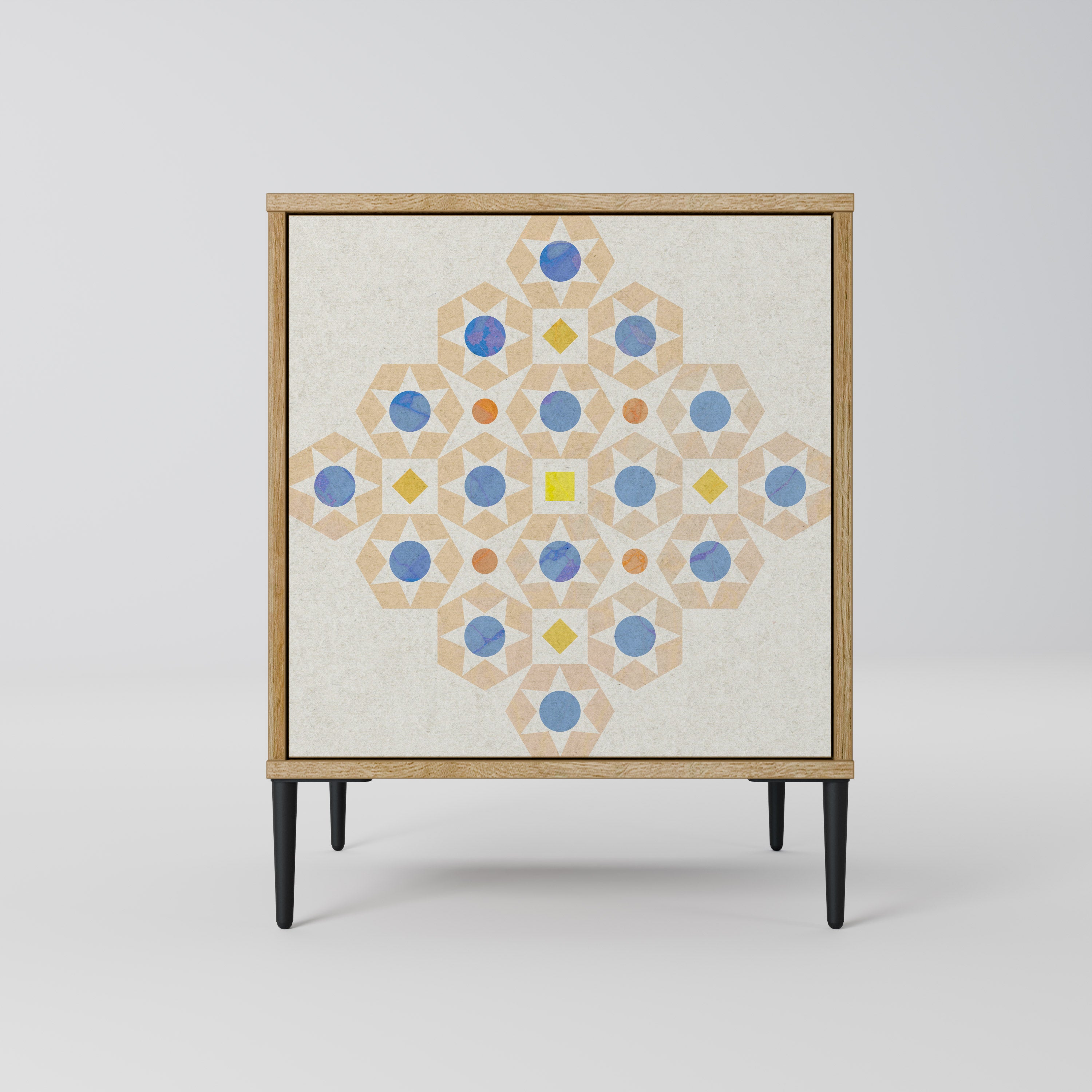 PATTERNED PRISM Komoda 1-drzwiowa korpus Dąb Riva