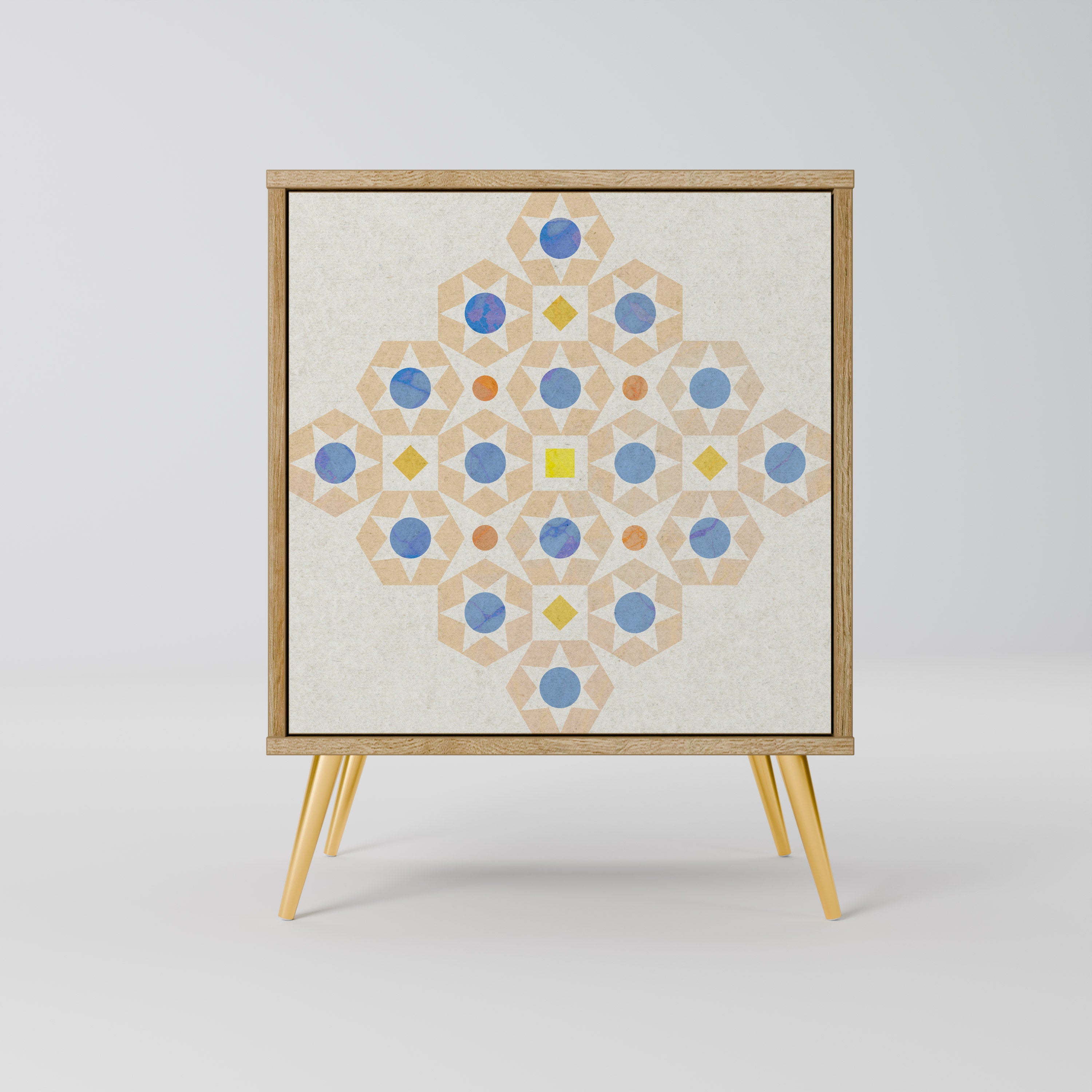 PATTERNED PRISM Komoda 1-drzwiowa korpus Dąb Riva