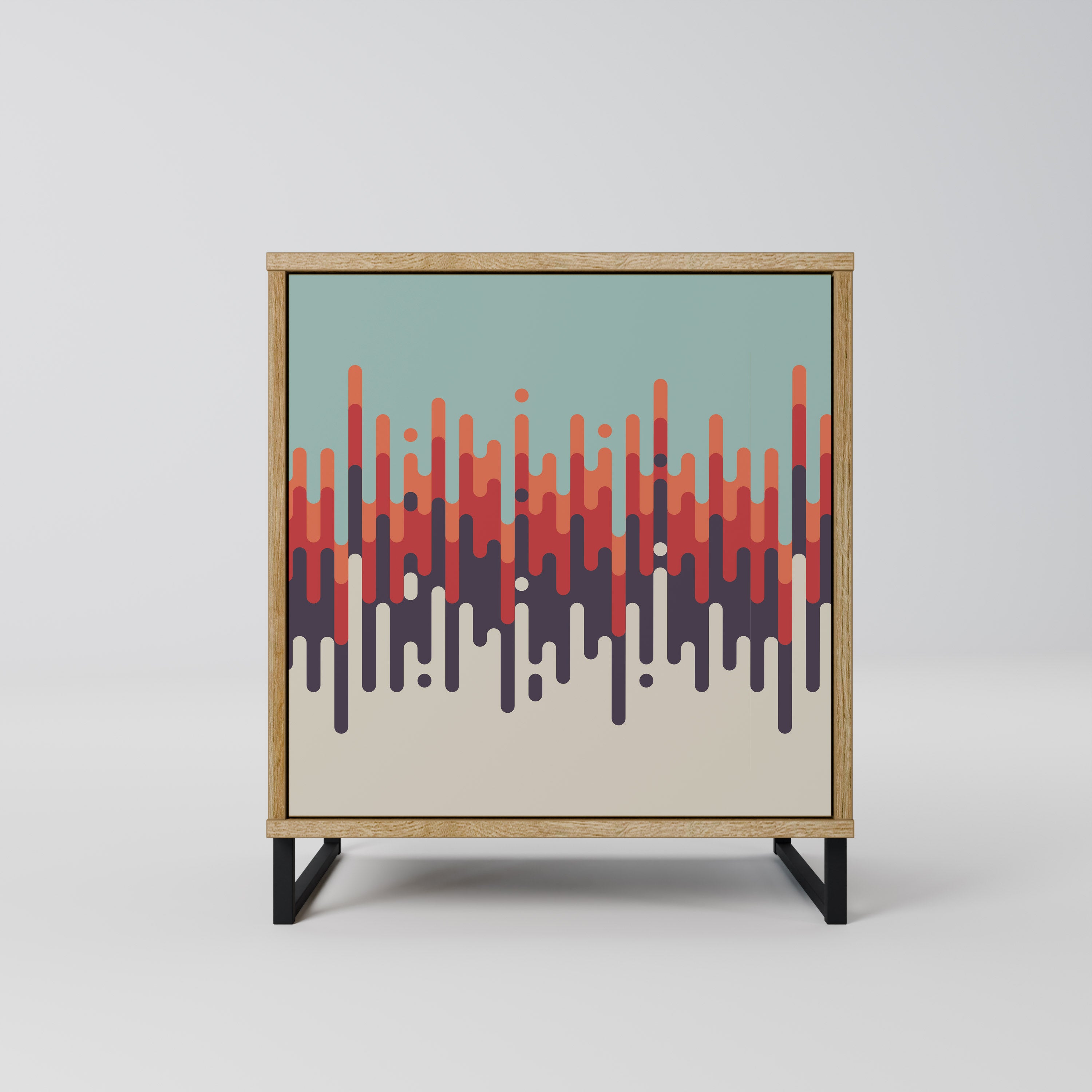 CHROMA CONTOURS Komoda 1-drzwiowa korpus Dąb Riva