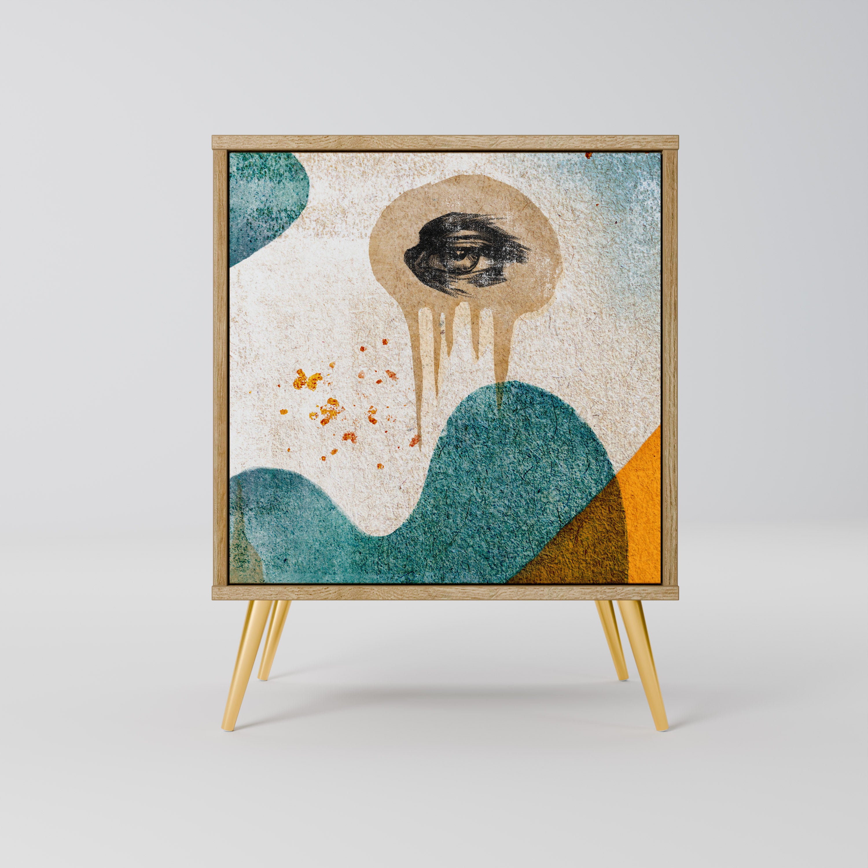 ABSTRACT FACES Komoda 1-drzwiowa korpus Dąb Riva