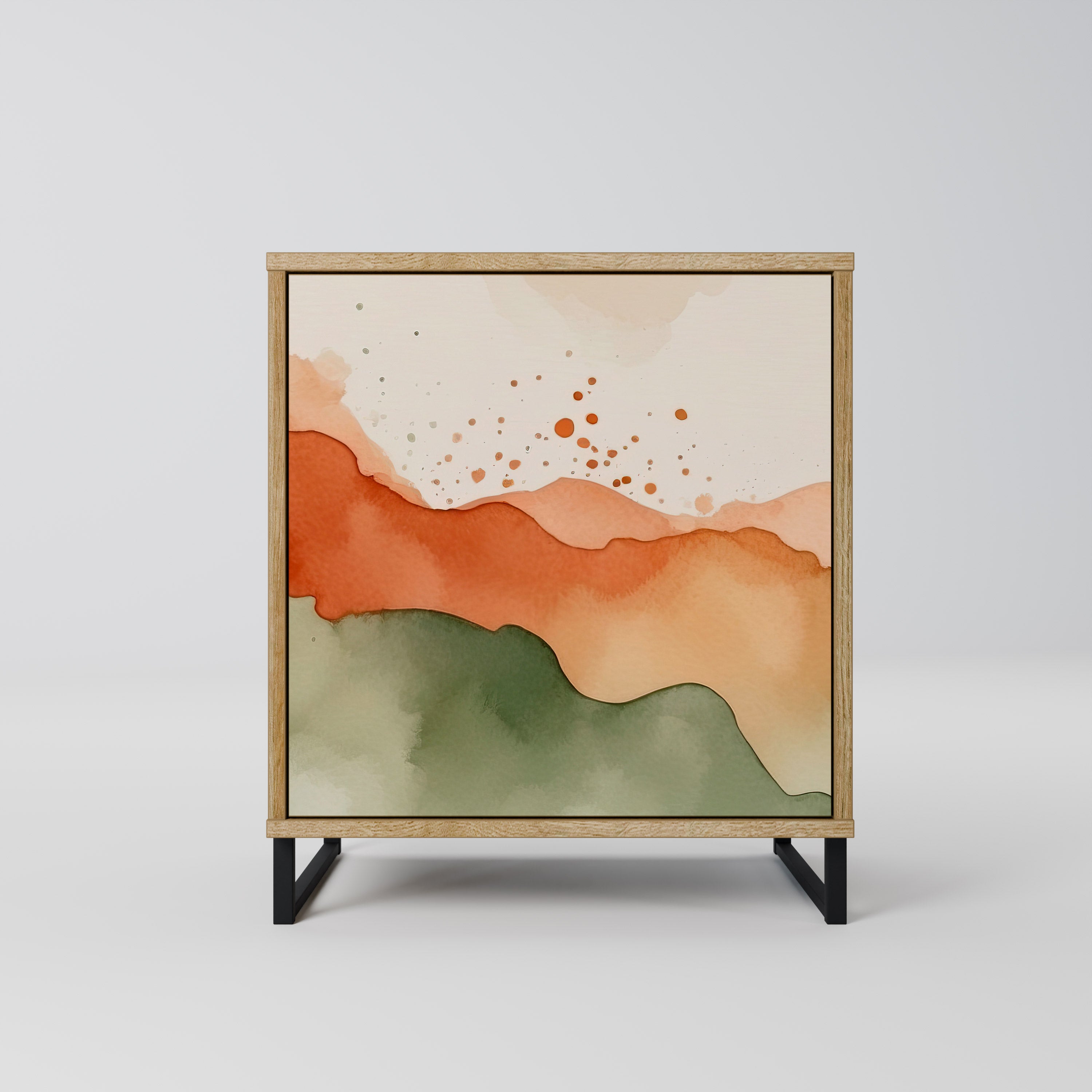 WATERCOLOUR PEAKS Komoda 1-drzwiowa korpus Dąb Riva