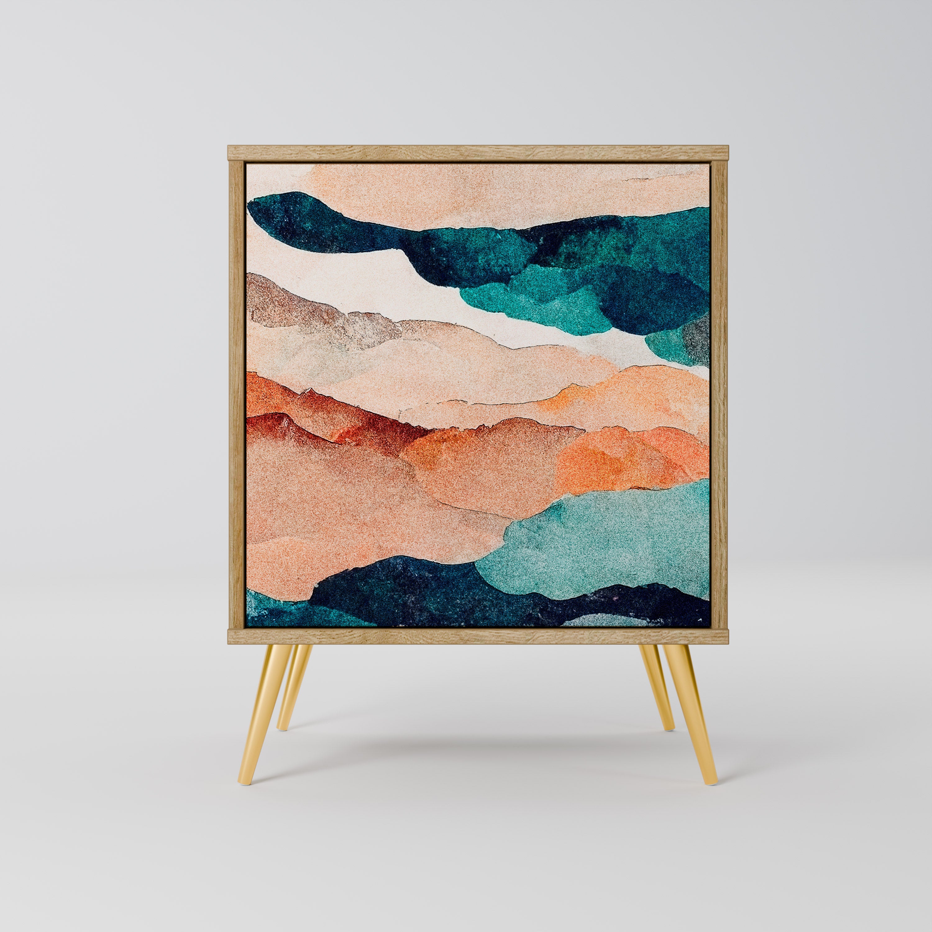 ABSTRACT LANDSCAPE Komoda 1-drzwiowa korpus Dąb Riva