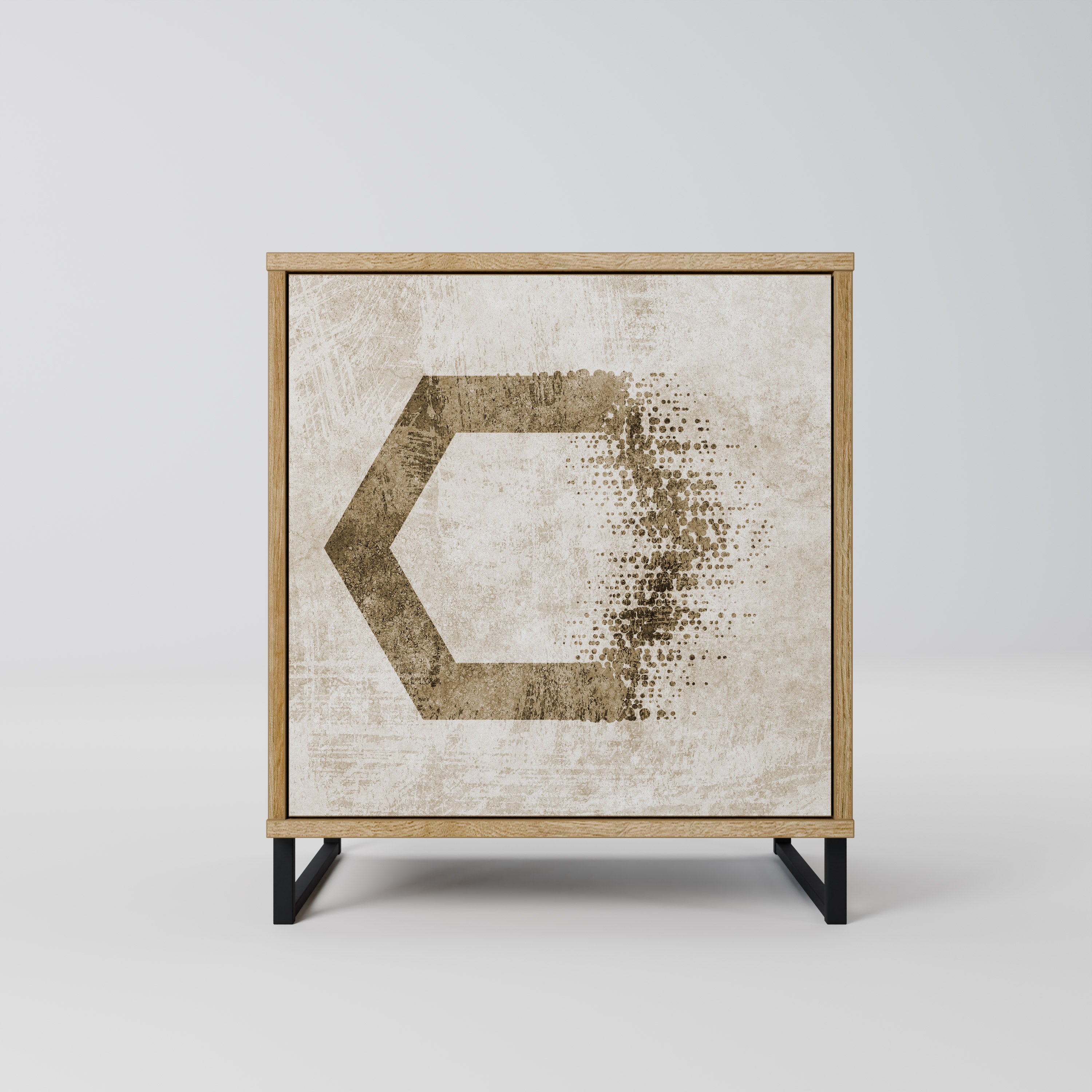 HEXAGONAL SHAPES Komoda 1-drzwiowa korpus Dąb Riva